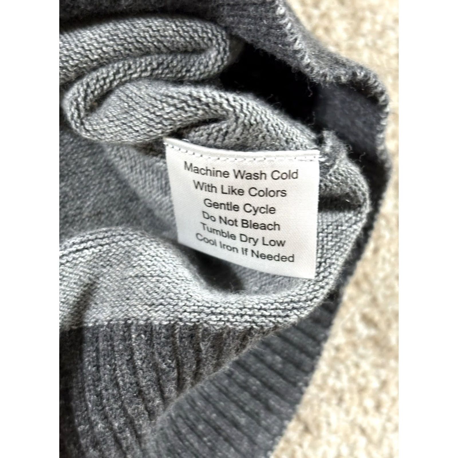 Pronto Uomo Pronto Uomo Sweater XL V-Neck Long Sleeve Ribbed Grey BLUE Men’s Size Size US L / EU 52-54 / 3 - 3 Thumbnail