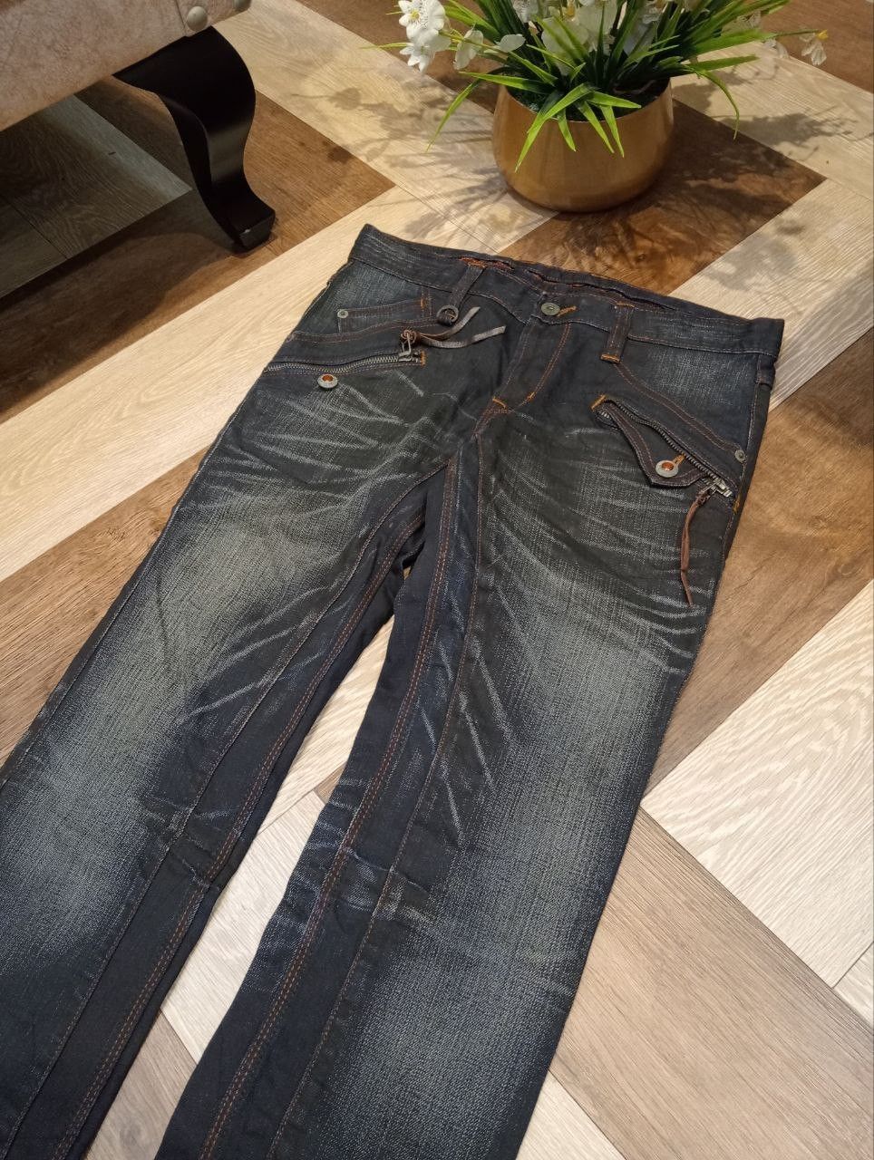Nicole Club NICOLE CLUB FOR MEN JAPAN WASHED DENIM PANTS Size US 32 / EU 48 - 4 Thumbnail