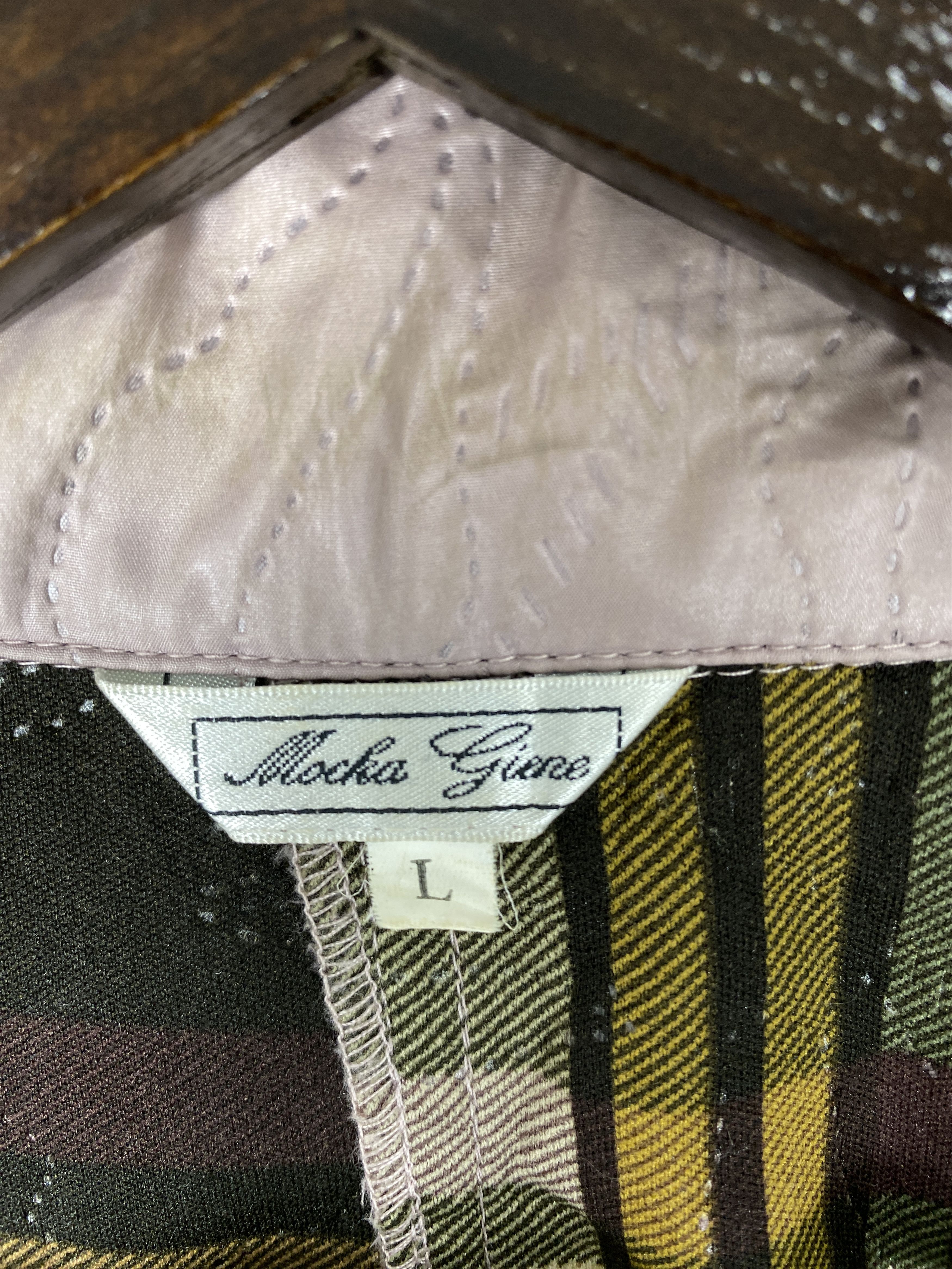 Japanese Brand Vintage Mocka Giene Flannel Lining Jacket J1974 Size US S / EU 44-46 / 1 - 10 Thumbnail