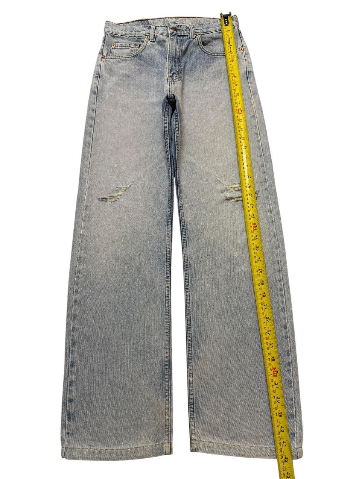 Levi's Vintage 90s Levis 512 Blue Faded Wash Distressed Wide Leg Size US 29 - 8 Thumbnail