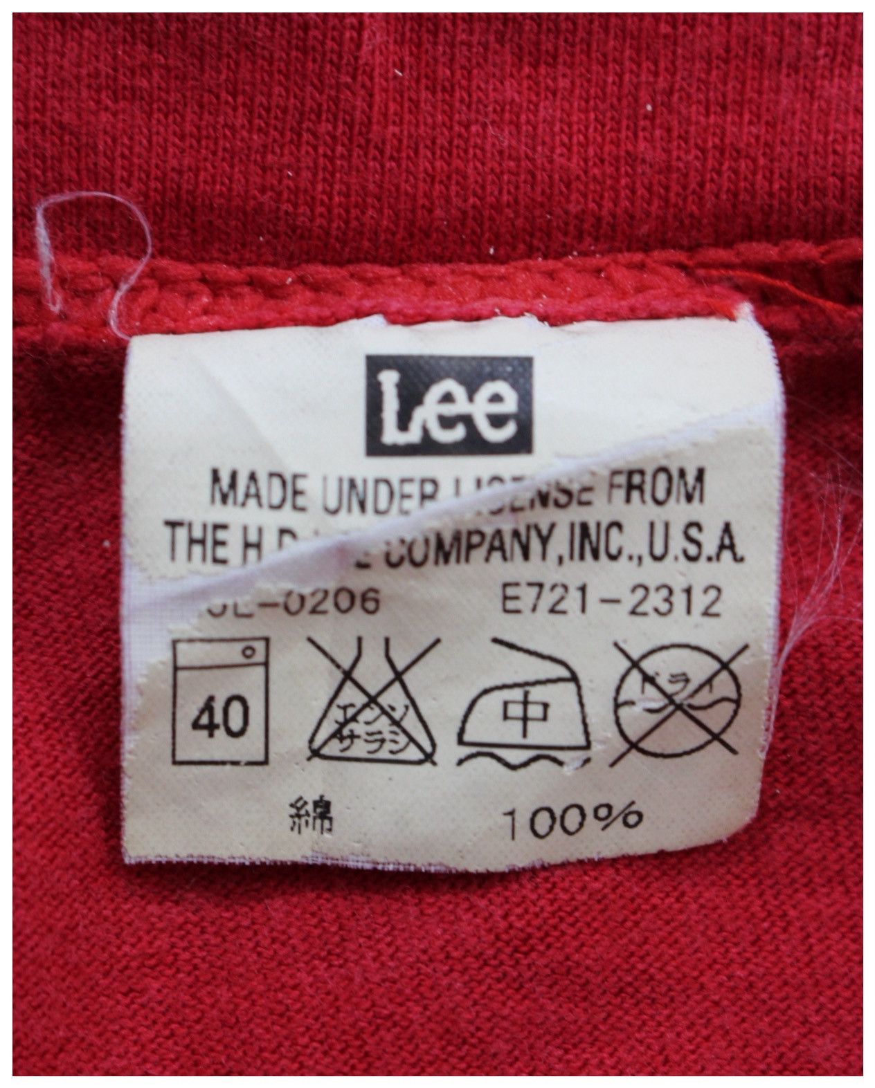 Lee × Vintage 2000S LEE “H.D. LEE UNIVERSTY” GRAPHIC TEE Size US L / EU 52-54 / 3 - 5 Thumbnail