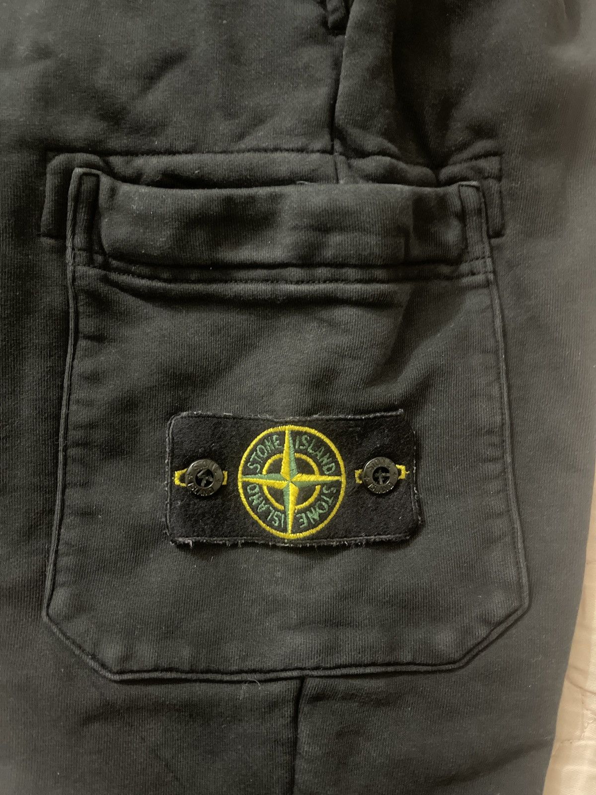 Stone Island × Vintage Stone Island Black Sweatpants Size US 31 - 5 Thumbnail
