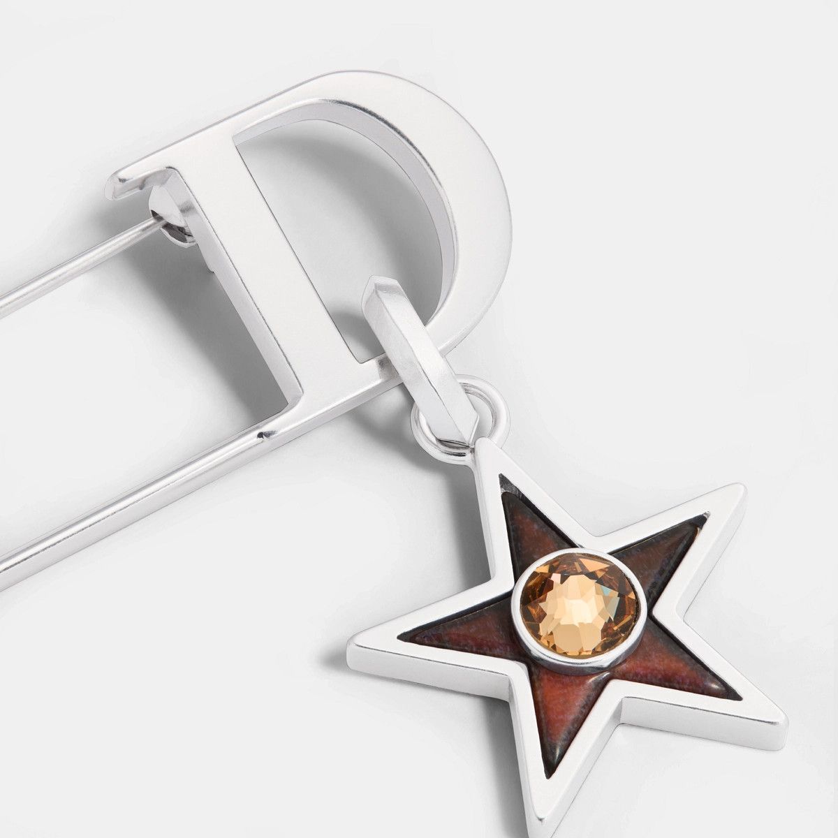 Dior o1bcso1str0126 Size: OS/Cd Icon Brooch in Silver Size ONE SIZE - 4 Thumbnail
