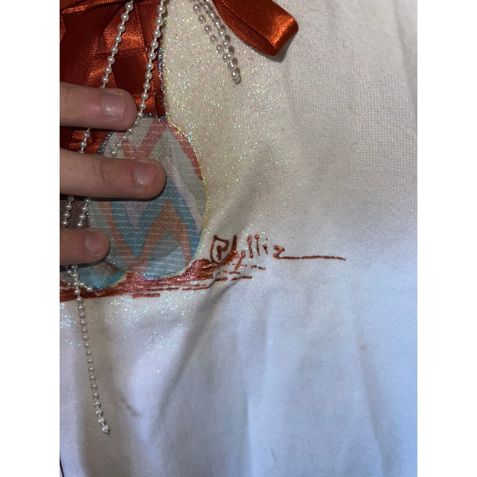 Vintage 90s Vintage Easter Egg Bucket Custom made Sweatshirt VTG L Size US L / EU 52-54 / 3 - 5 Thumbnail