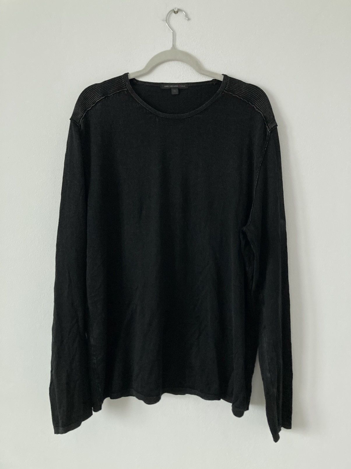 image of John Varvatos Slim Industrial Jumper in Black, Men's (Size XL)