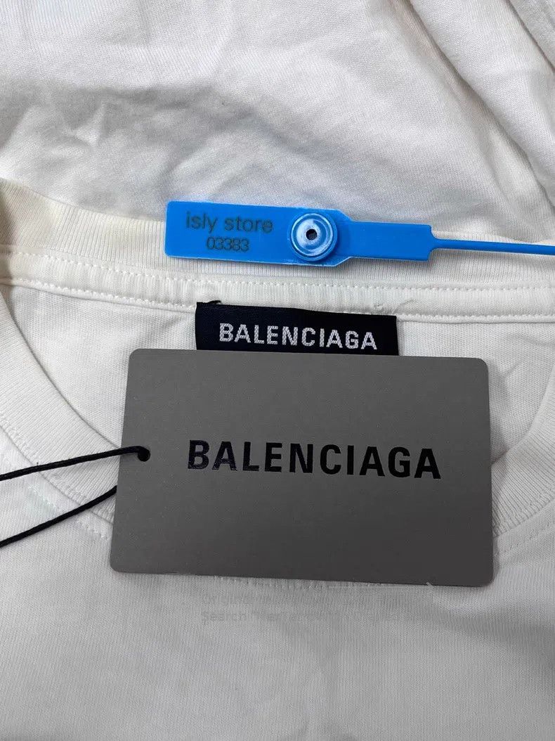 Balenciaga Balenciaga Logo Printed Round Neck Short Sleeve T-Shirt Size US M / EU 48-50 / 2 - 5 Thumbnail