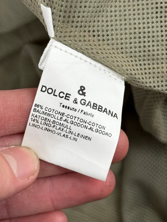 Dolce & Gabbana 2000s Dolce & Gabbana Buttoned Multi-Pocket Beige Jacket Size US XL / EU 56 / 4 - 15 Thumbnail
