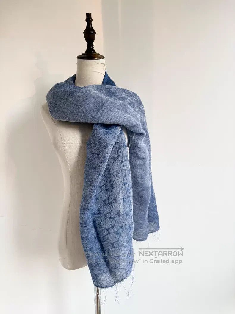 Vivienne Westwood Vivienne Westwood Blue gradient full-print Saturn scarf Size ONE SIZE - 3 Thumbnail