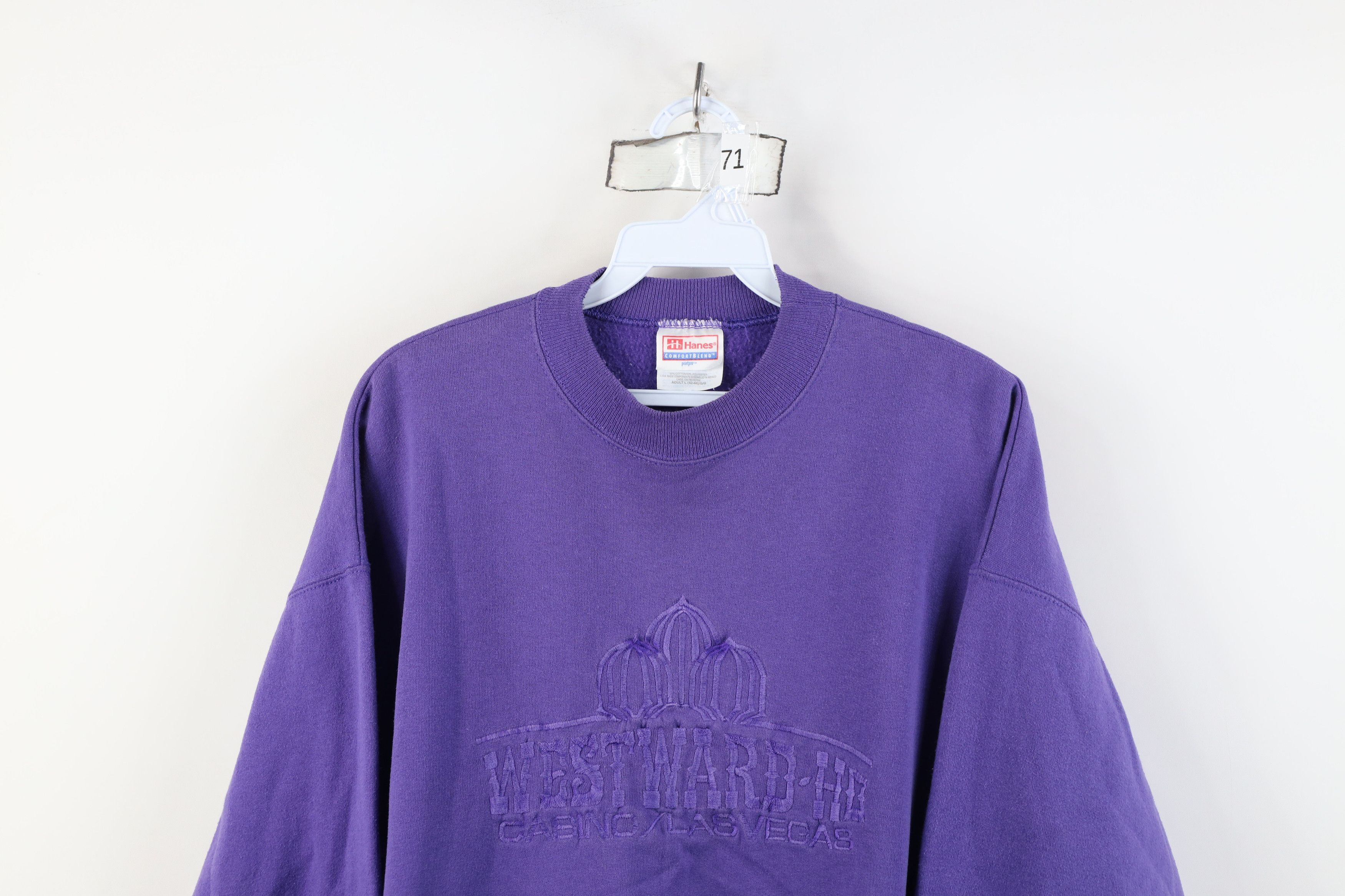 Vintage Vintage 90s Streetwear Westward Ho Casino Las Sweatshirt Size L / US 10 / IT 46 - 2 Thumbnail