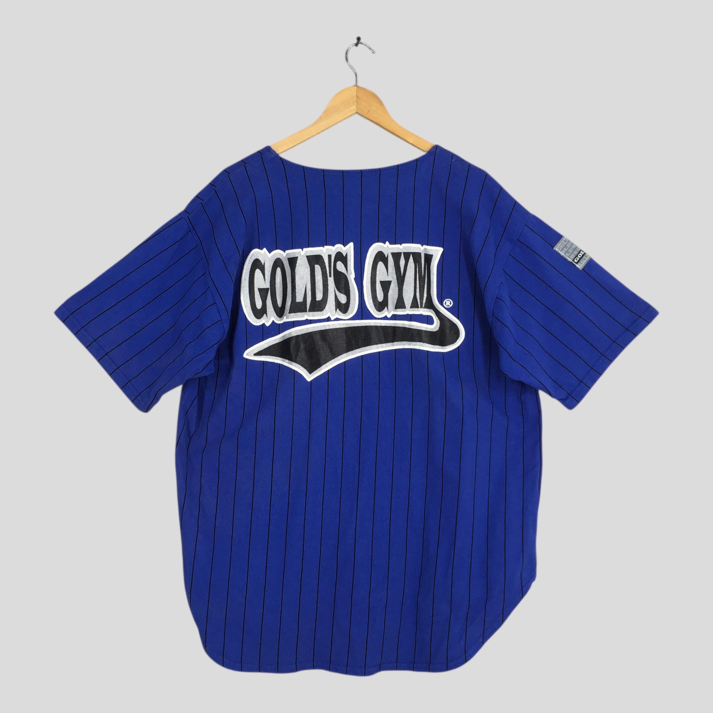Vintage Vintage 90s Gold's Gym Baseball Shirt Large Size US L / EU 52-54 / 3 - 6 Thumbnail