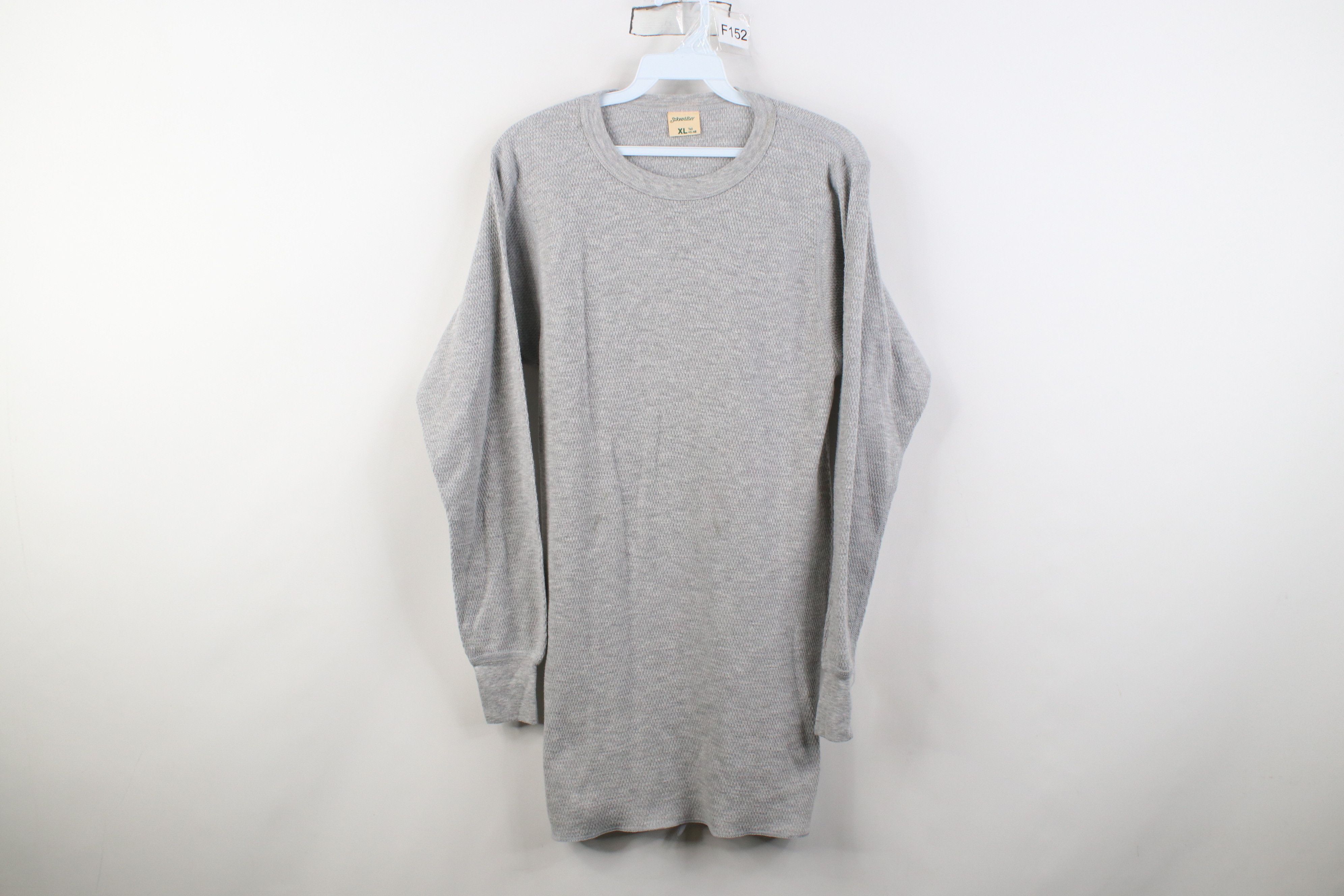 Vintage Vintage 70s Streetwear Waffle Knit Long Sleeve T-Shirt USA Size US XL / EU 56 / 4 - 1 Thumbnail
