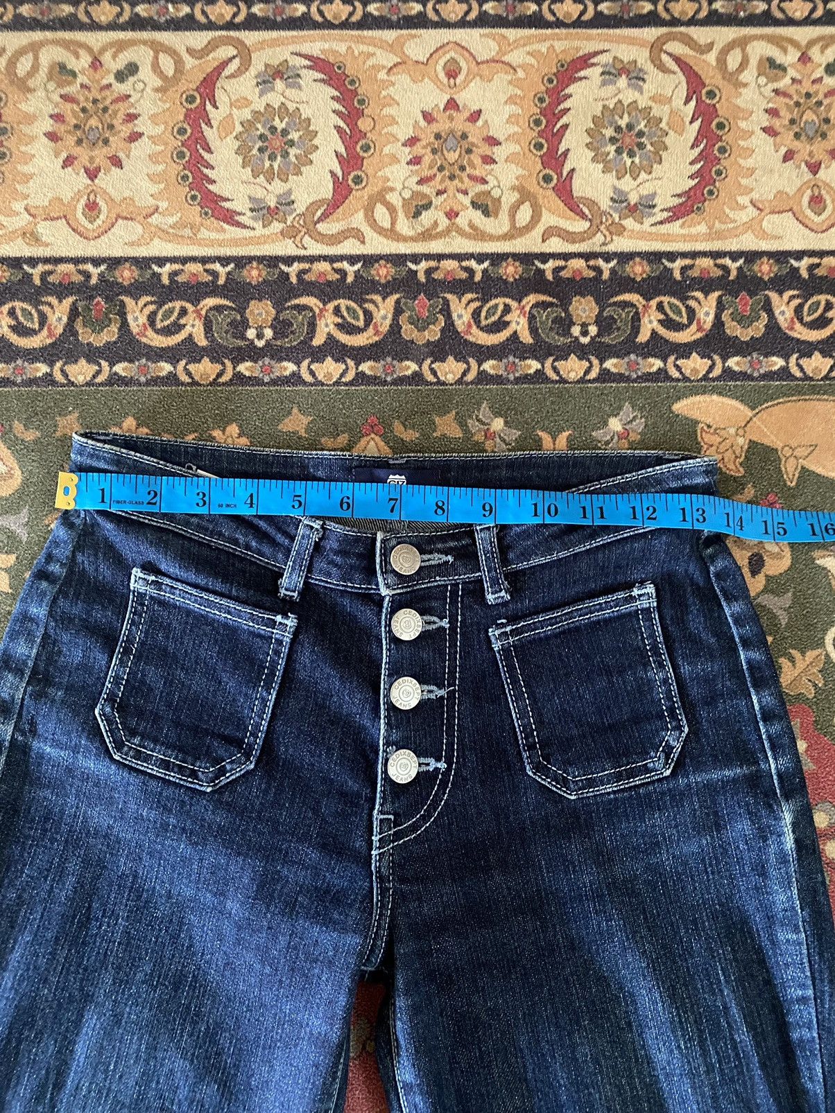 Edwin 🔥🔥Japanese Brand C17 Cedixsept Jeans Super Flare Denim Size US 27 - 12 Thumbnail