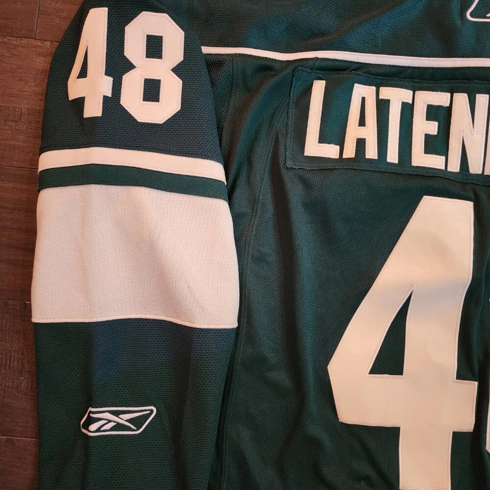 Reebok NHL Reebok MN Wild Green Latendresse #48 Hockey Jersey Sz XL Size US XL / EU 56 / 4 - 5 Thumbnail