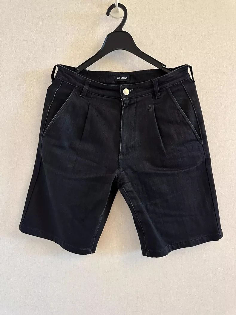 Raf Simons Raf simons 5 points black denim LOGO shorts Size US 28 / EU 44 - 2 Thumbnail
