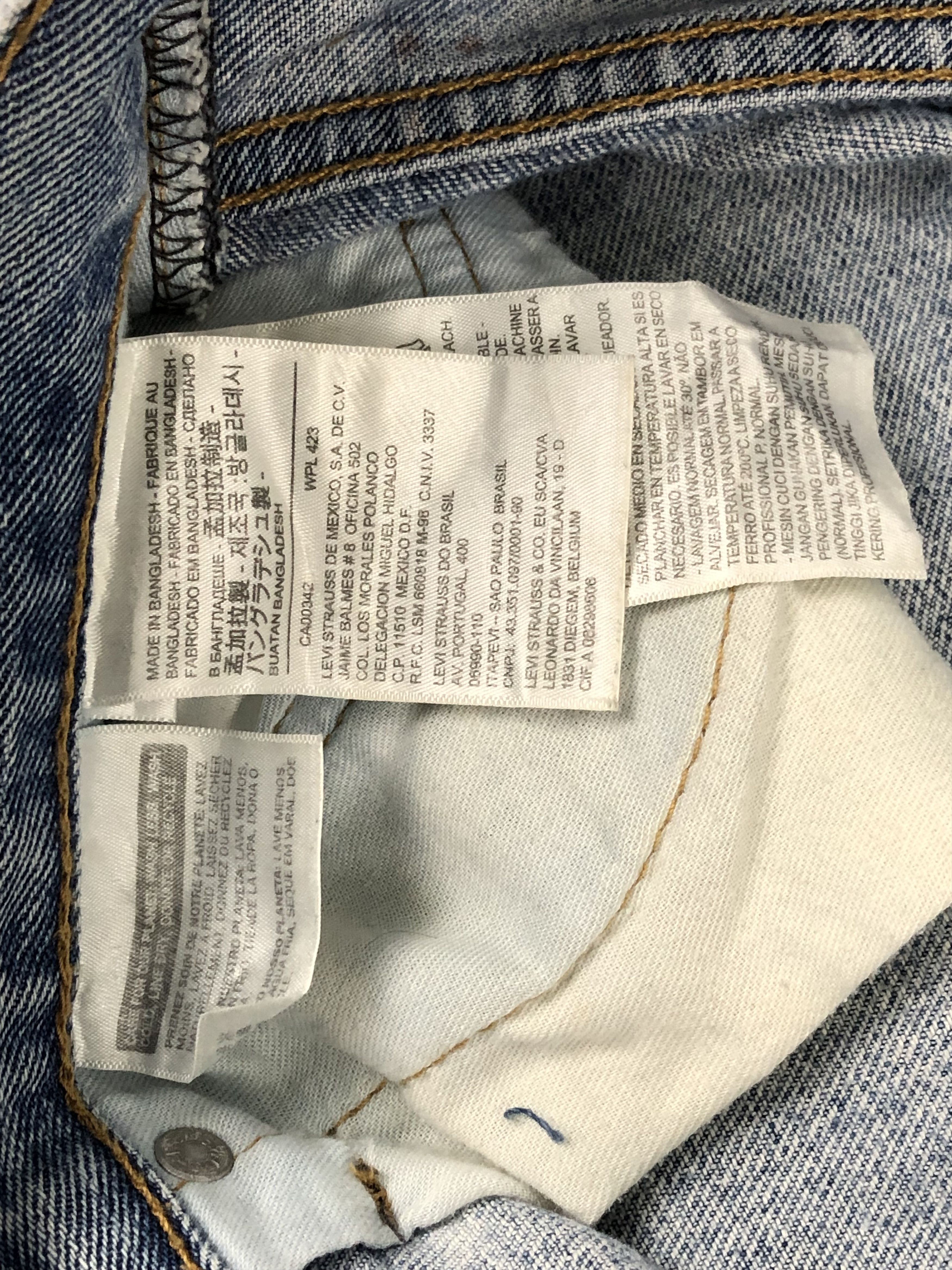 Levi's Light Wash Vintage Levis 550 Jeans DP1488 Size US 40 / EU 56 - 11 Thumbnail