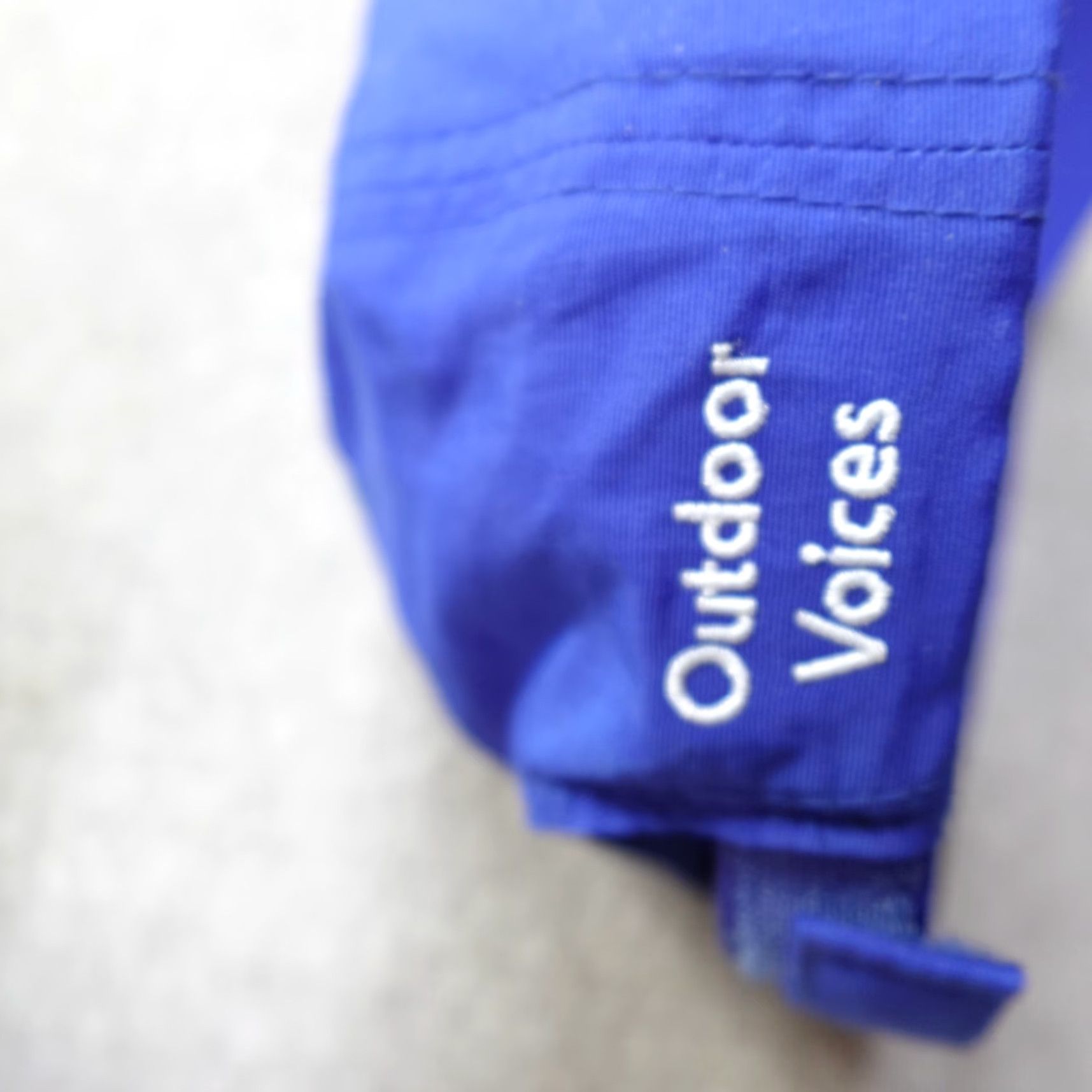 Outdoor Voices Ourdoor Voices Hat Blue Dad Hat Embroidered Doing Things Nylon Baseball Cap Mens Adjustable Size Blue Ourdoor Voices Hat Size ONE SIZE - 5 Thumbnail