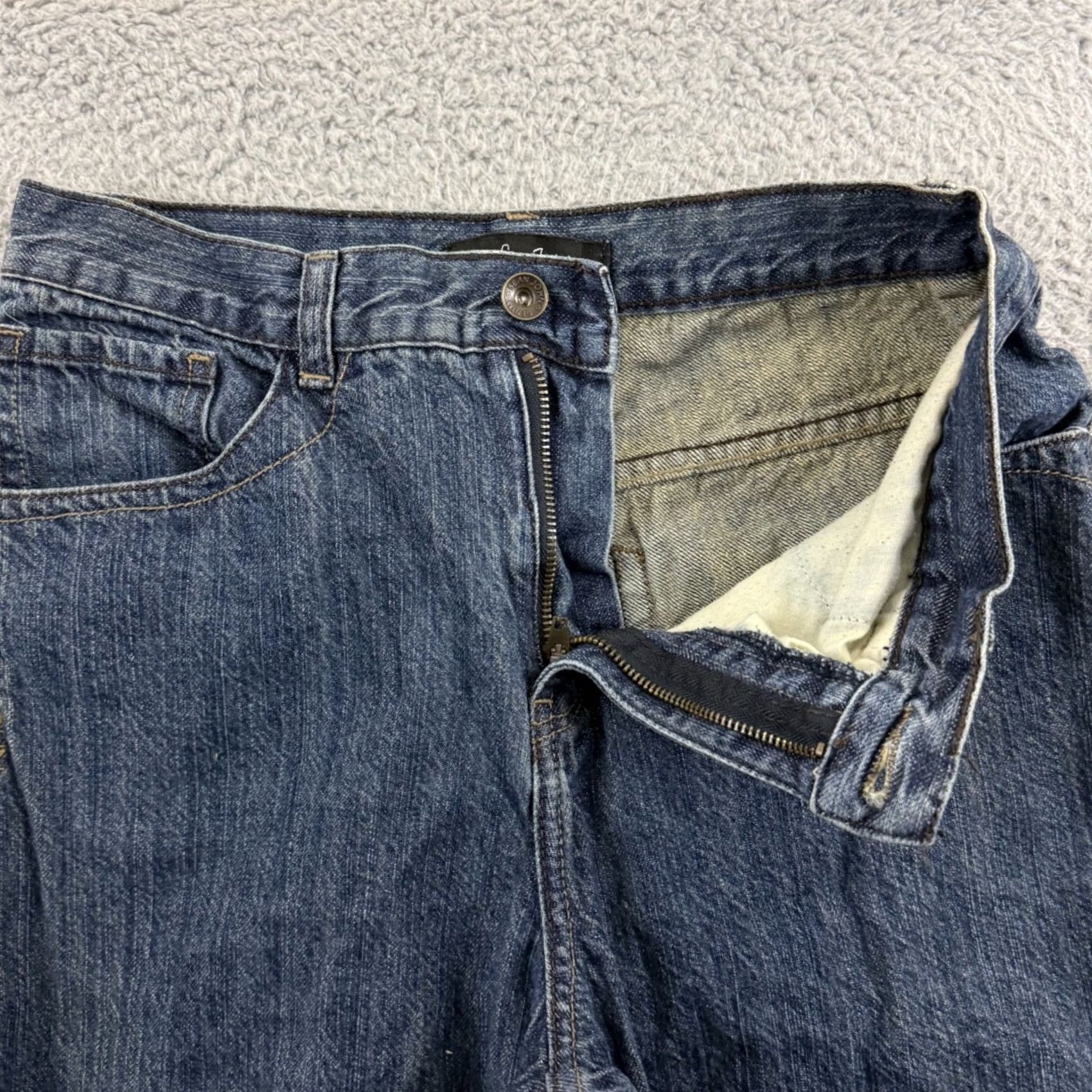 Sean John VINTAGE Sean John Jeans Mens 28x31 Wide-Leg Denim Blue 5-Pocket Grunge Hip Hop Size US 28 / EU 44 - 4 Thumbnail