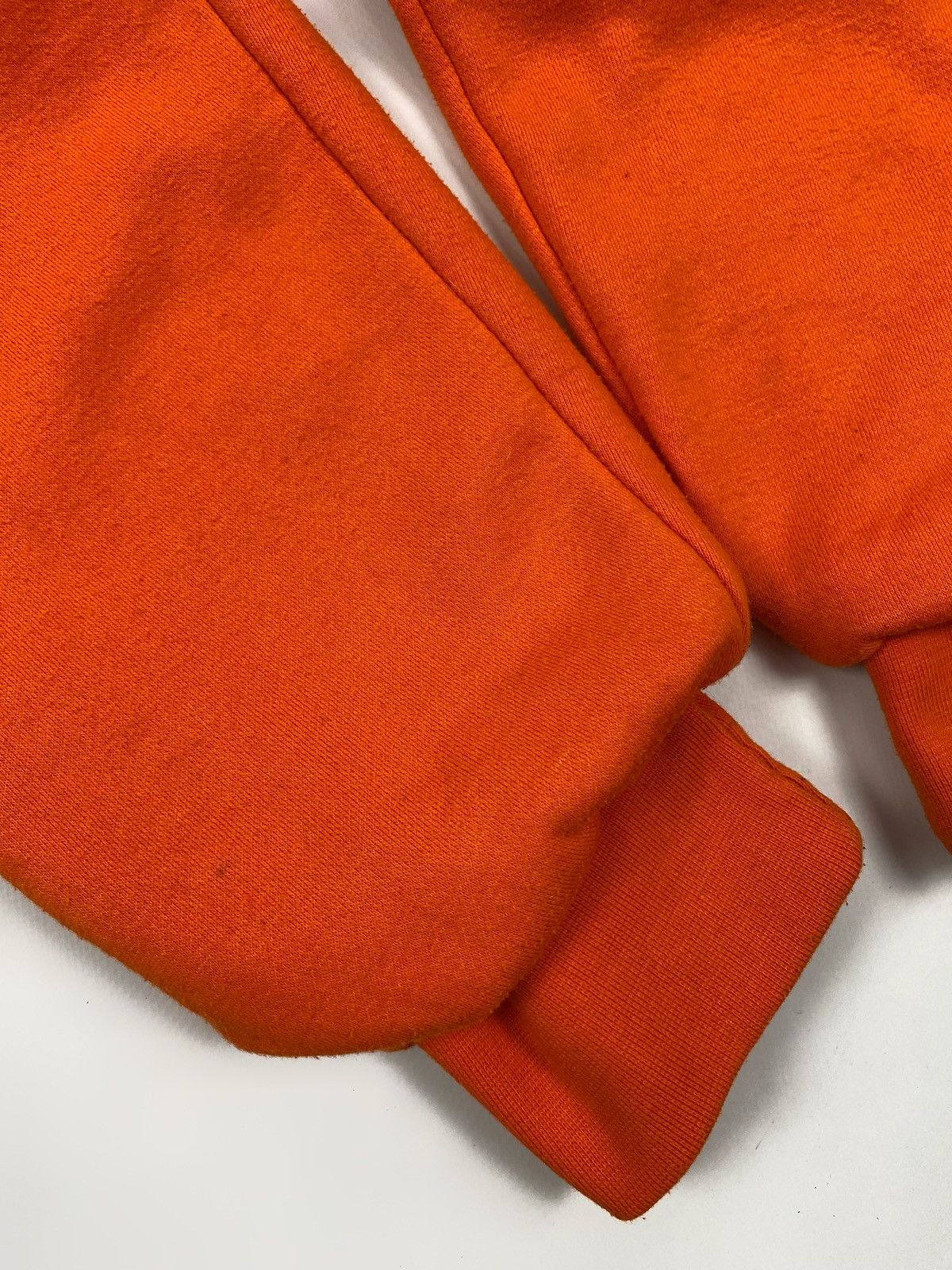 Other Y2K Vintage Snap’n’Wear Blank Orange Thermal Boxy Zip Hoodie Size US L / EU 52-54 / 3 - 9 Thumbnail