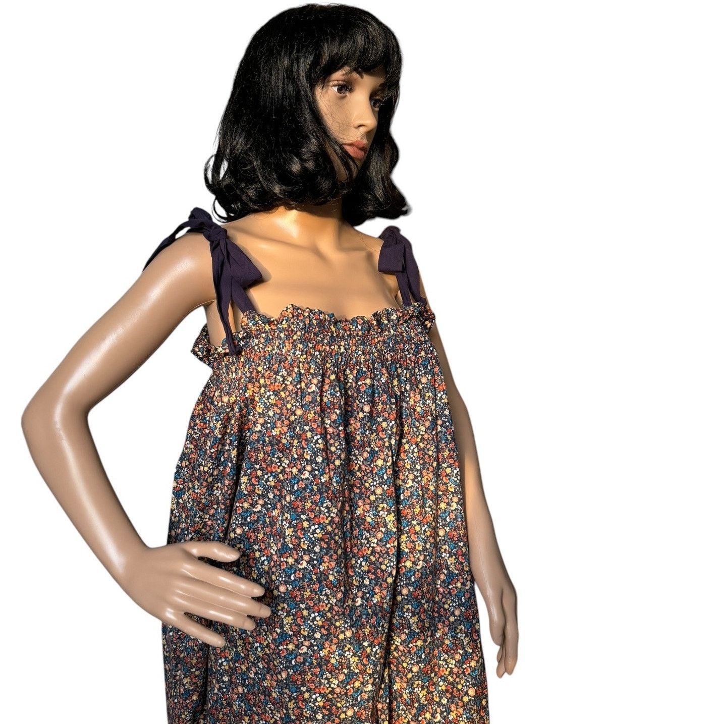 Other Sugar Lips Brandi Floral Shoulder Strap Dress navy Large Size L / US 10 / IT 46 - 8 Thumbnail