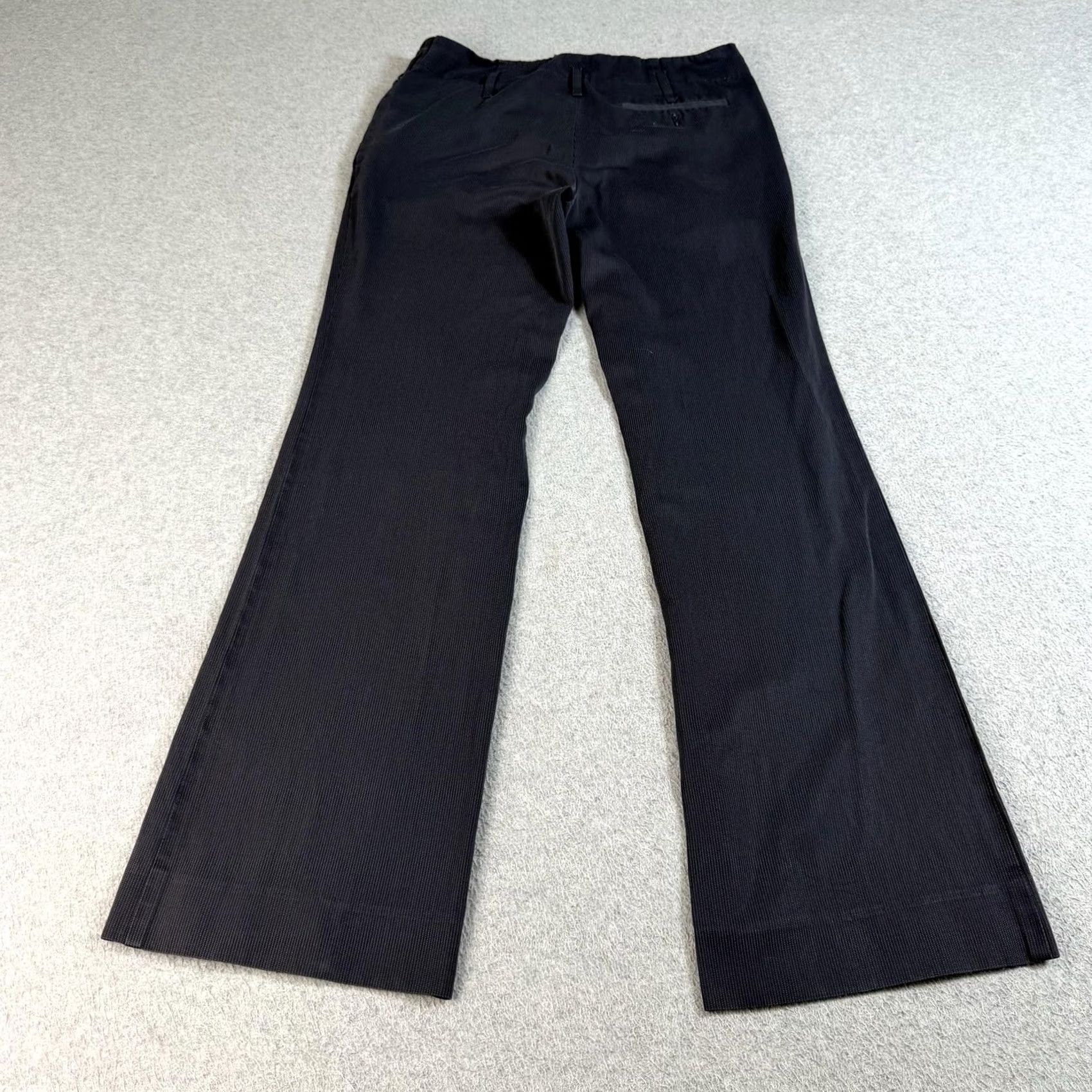 Emporio Armani Emporio Armani Pants Women 4 Blue Pinstripe Straight Leg Quiet Luxury Made Italy Size 27" / US 4 / IT 40 - 2 Thumbnail