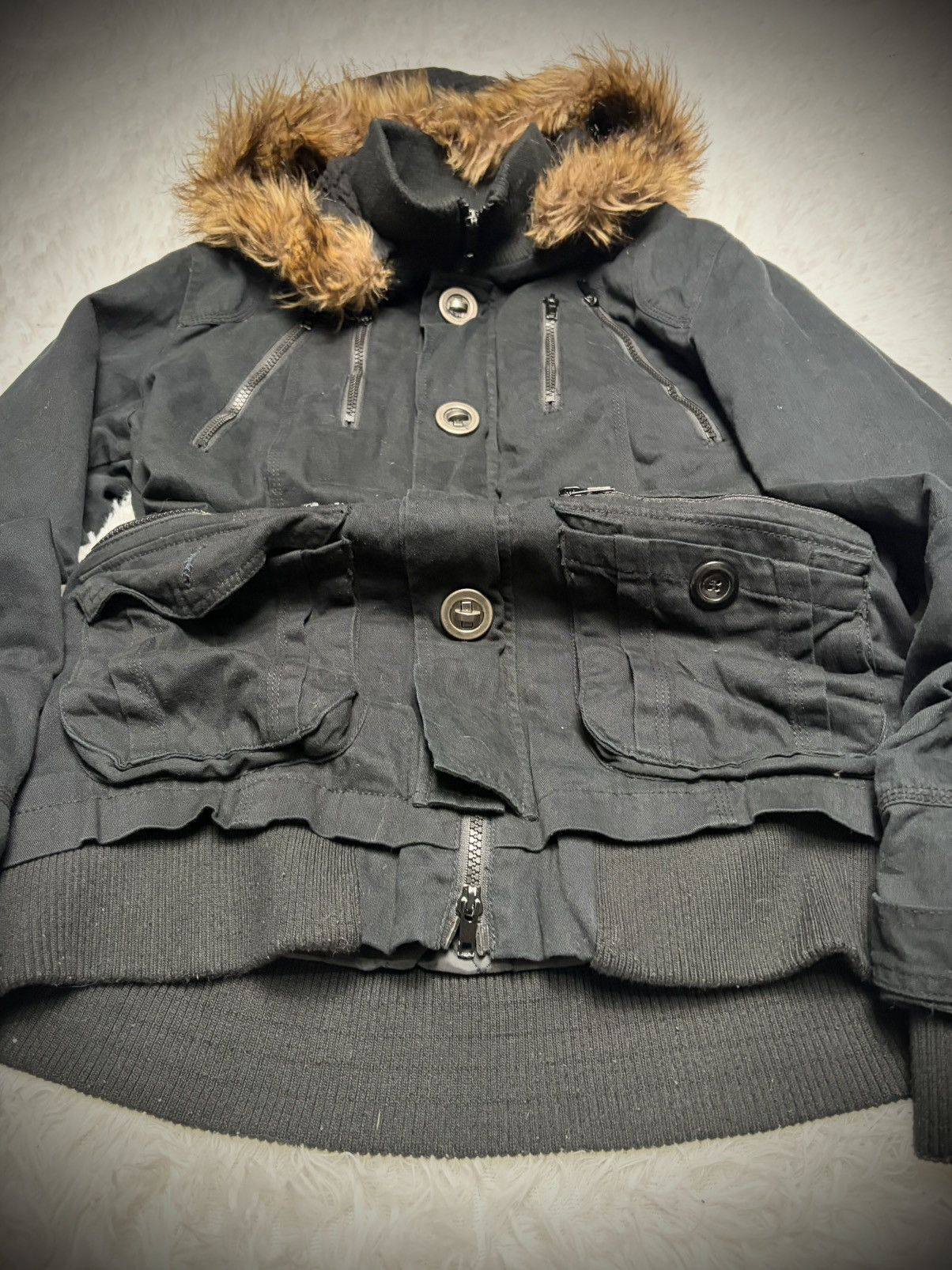 Japanese Brand Rare 2000s vkei In The Attic apocalypse fur jacket Size US L / EU 52-54 / 3 - 3 Thumbnail