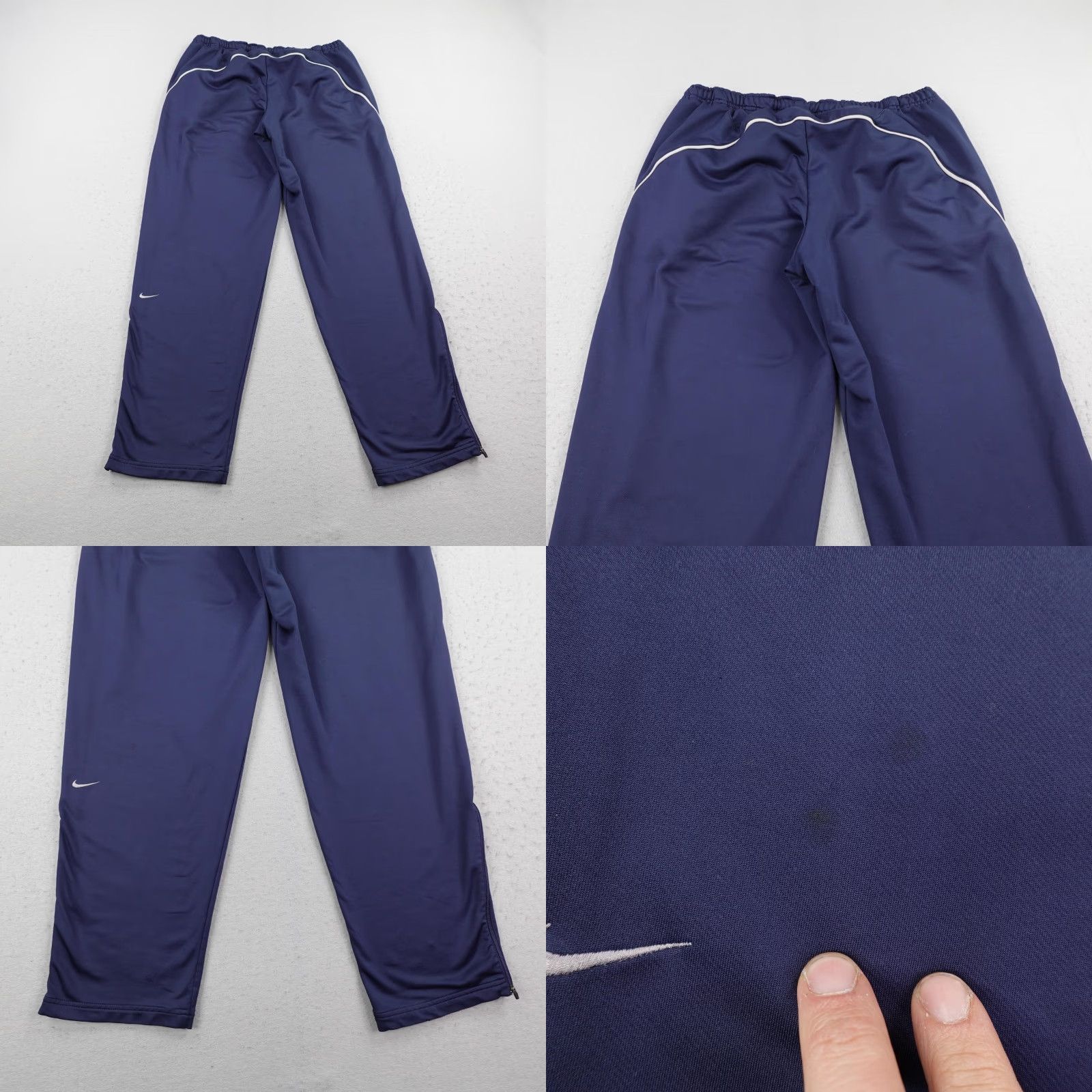 Nike VINTAGE Nike Pants Mens XL Blue Dri-FIT Track Warm Up Sweats Athletic Gym Y2K Size US 36 / EU 52 - 8 Thumbnail