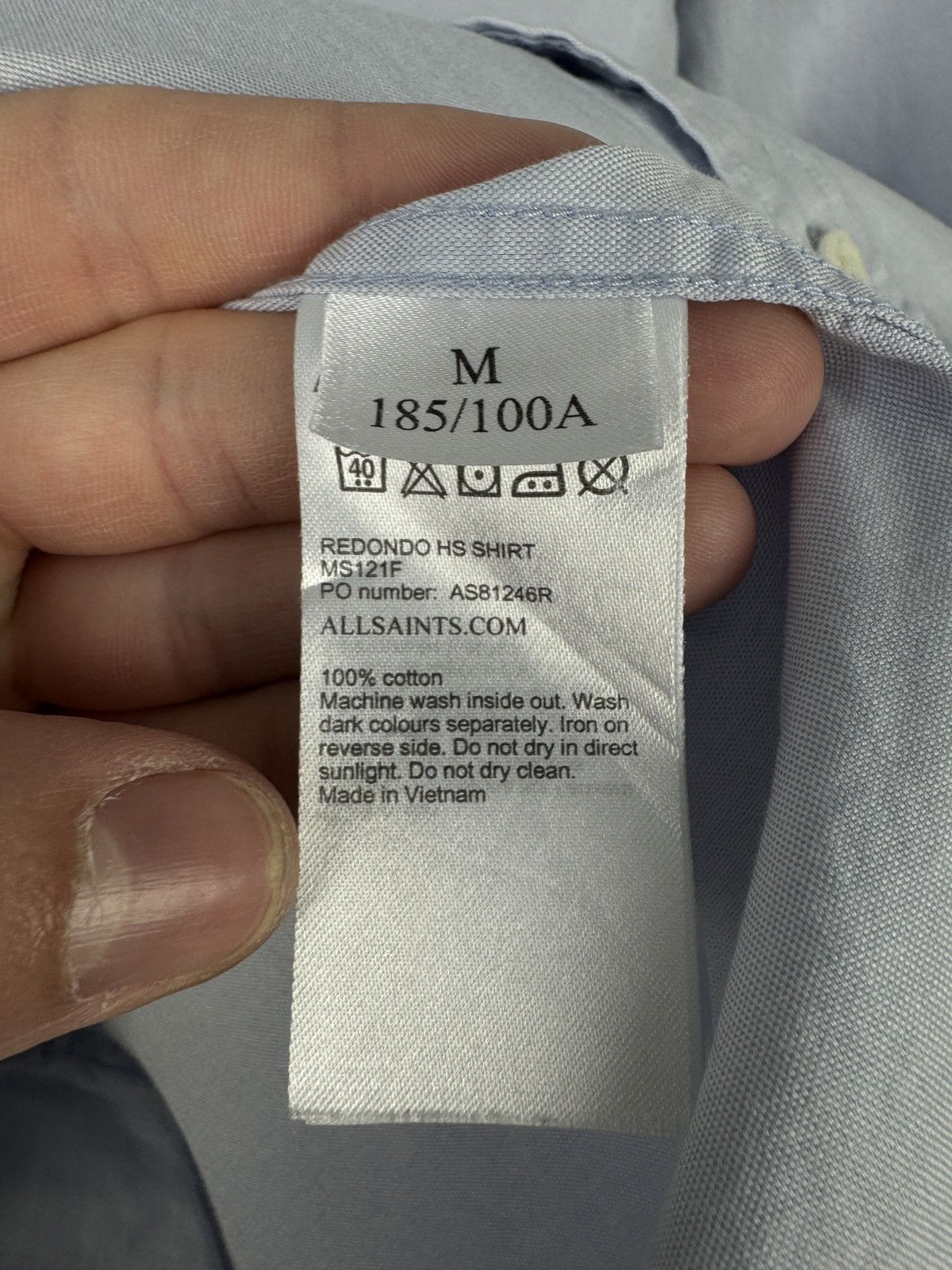 Allsaints Men’s Allsaints Redondo HS Shirt Streetwear Size Medium Size US M / EU 48-50 / 2 - 8 Thumbnail