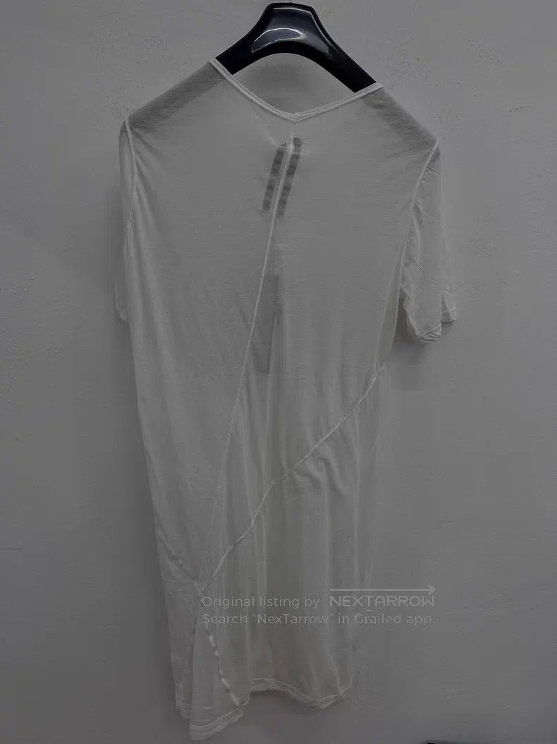 Rick Owens Rick Owens White T-Shirt Size US M / EU 48-50 / 2 - 2 Thumbnail