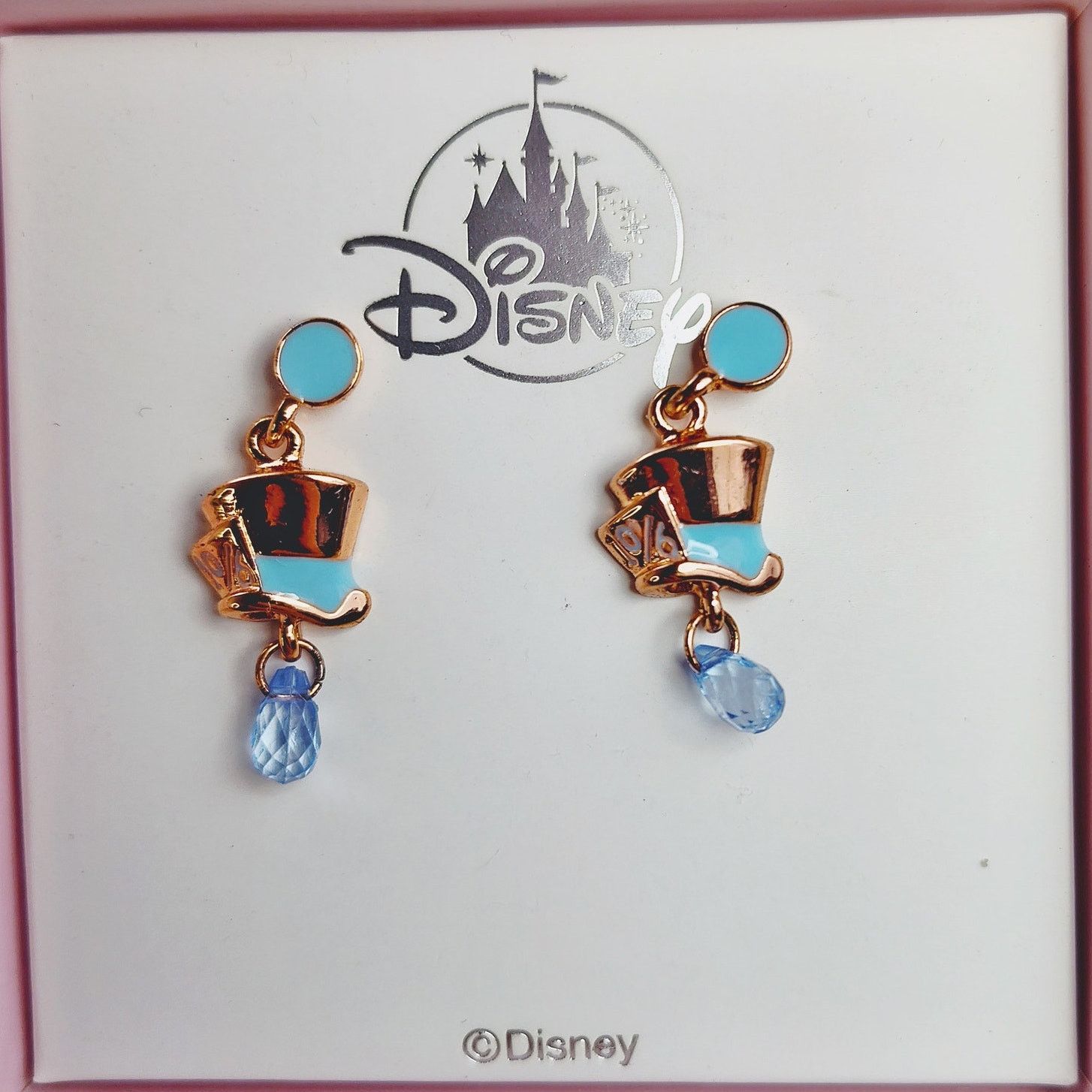 Disney Disney Parks Mad Hatter Rose Gold Earrings Stud NIB RARE Size ONE SIZE - 2 Thumbnail