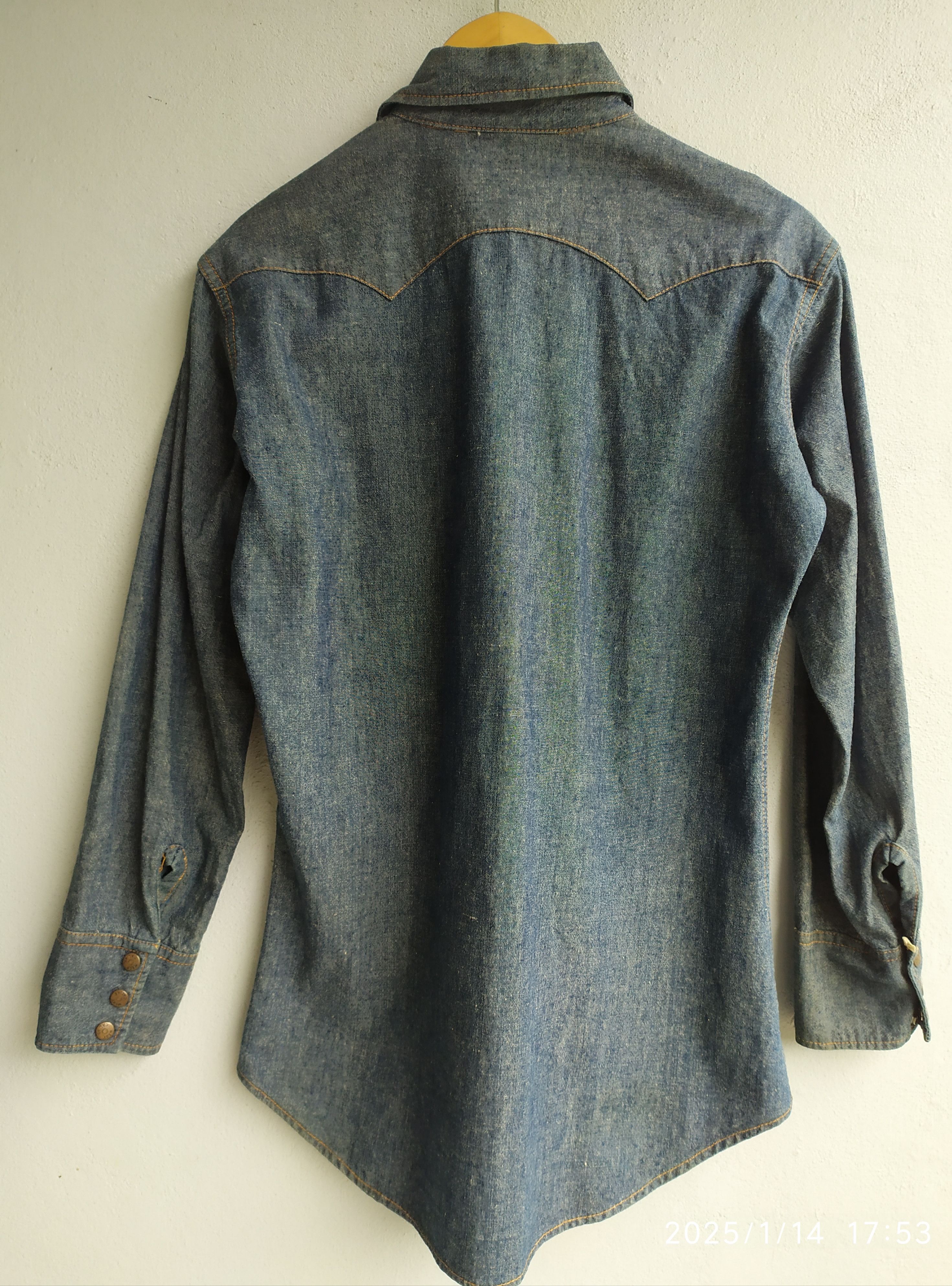 If Six Was Nine × Japanese Brand × Le Grande Bleu (L.G.B.) Vintage Japanese west cal Denim Lgb shirt Size US L / EU 52-54 / 3 - 7 Thumbnail