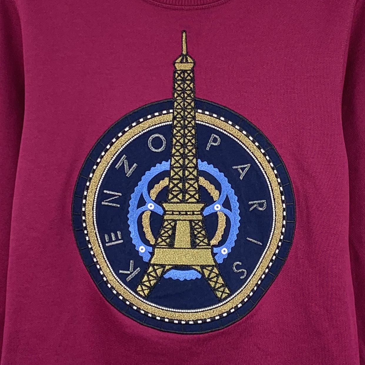 Kenzo Kenzo Rose Red Logo Embroidered Sweatshirt (S) Size US S / EU 44-46 / 1 - 5 Thumbnail