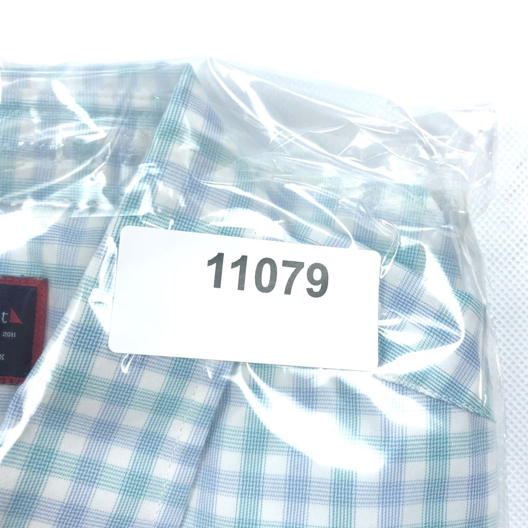 UNTUCKit UNTUCKit Montiglet Men's M Slim Fit Gingham Button-Down Shirt Aqua White Size US M / EU 48-50 / 2 - 8 Thumbnail