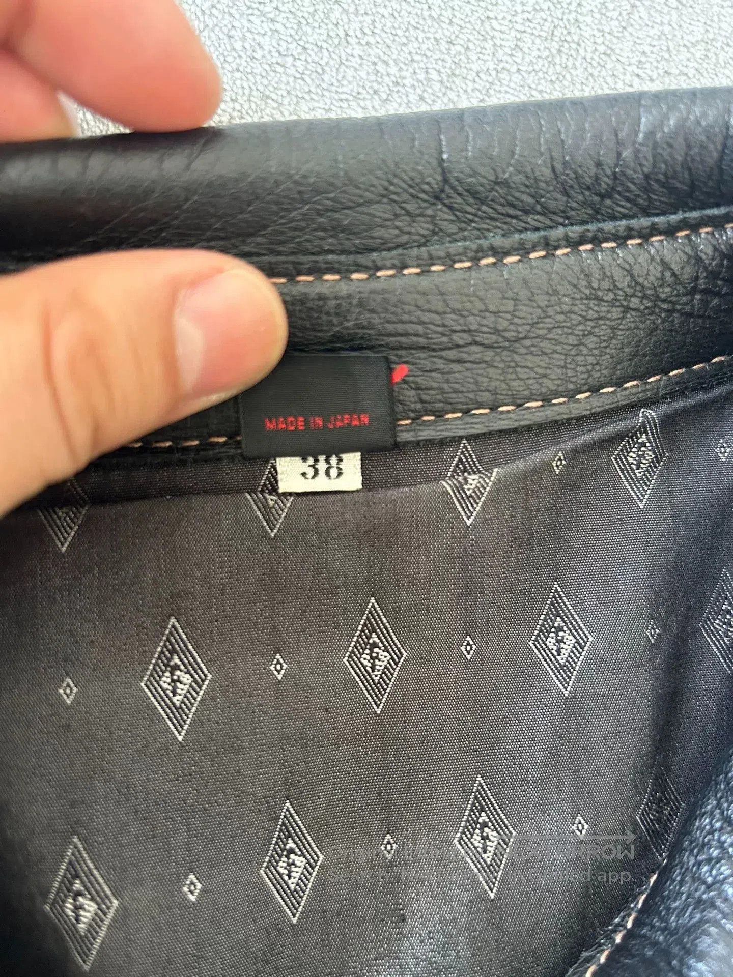 The Flat Head black leather shirt with unique buttons. Size US M / EU 48-50 / 2 - 7 Thumbnail
