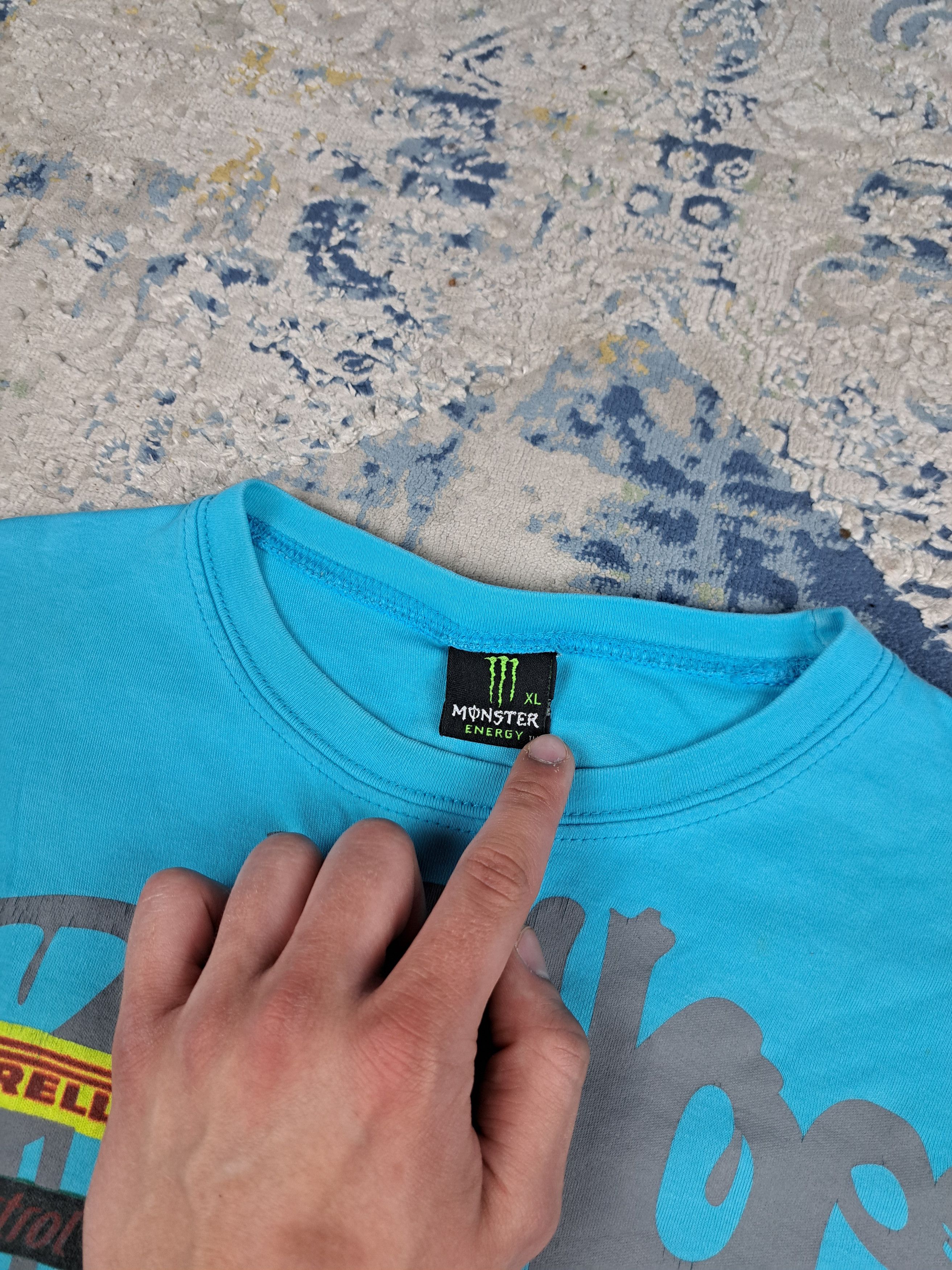Vintage Monster Energy Drink Block 43 Racing Tee Motocross y2k Size US XL / EU 56 / 4 - 5 Thumbnail