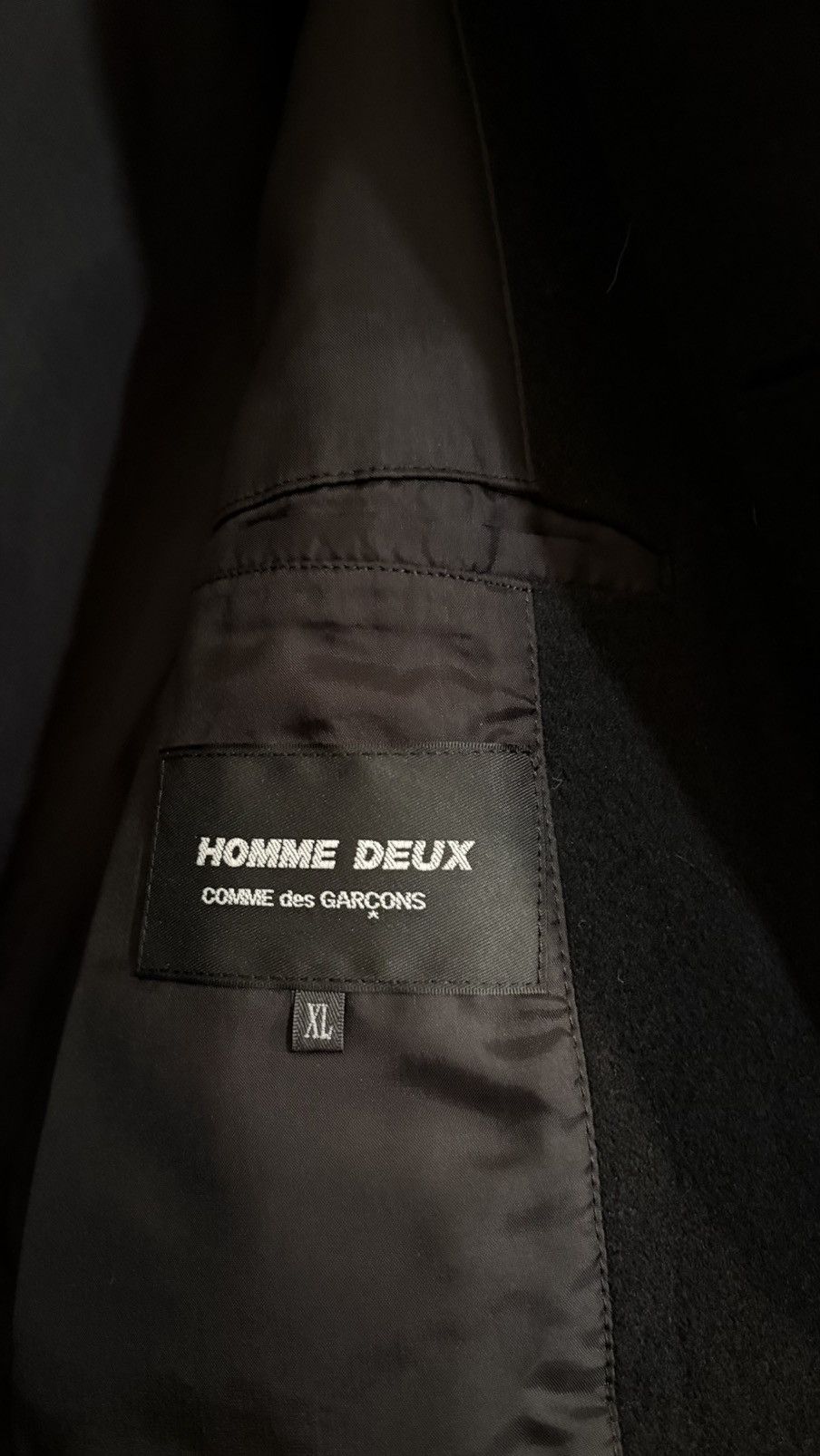 Comme des Garcons Homme Deux COMME des GARÇONS Wool Coat XL Size US XL / EU 56 / 4 - 5 Thumbnail