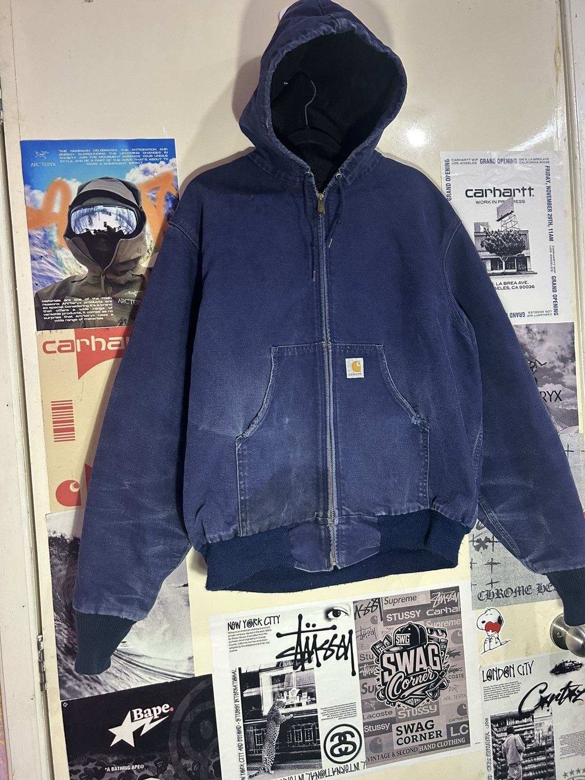 Carhartt Duck Carharrt JR102 NAVY 90’s Size US L / EU 52-54 / 3 - 5 Thumbnail
