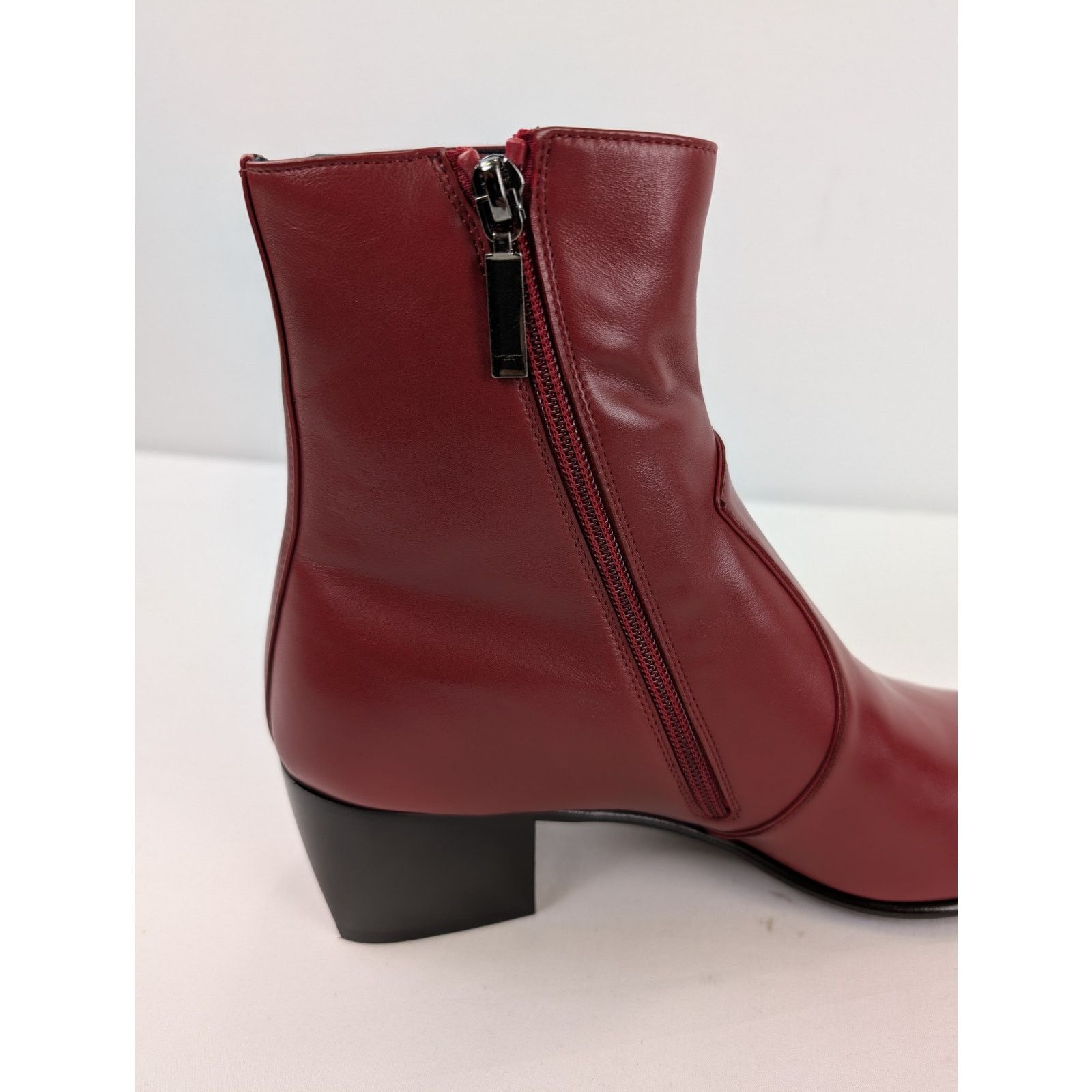 Saint Laurent Paris o1rshd1 James 60 Bootie Boots in Opyum Red Size US 9 / EU 42 - 17 Thumbnail