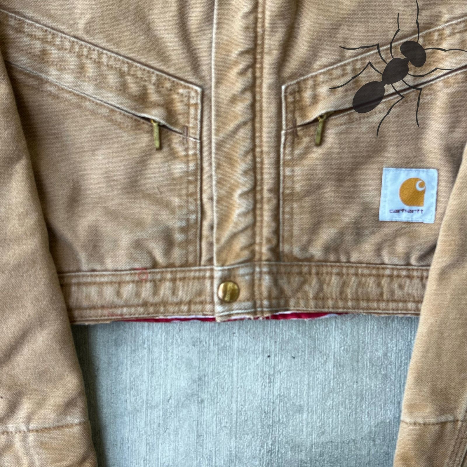 Carhartt × Vintage Carhartt brown cropped Detroit style work wear jacket Size US M / EU 48-50 / 2 - 2 Thumbnail
