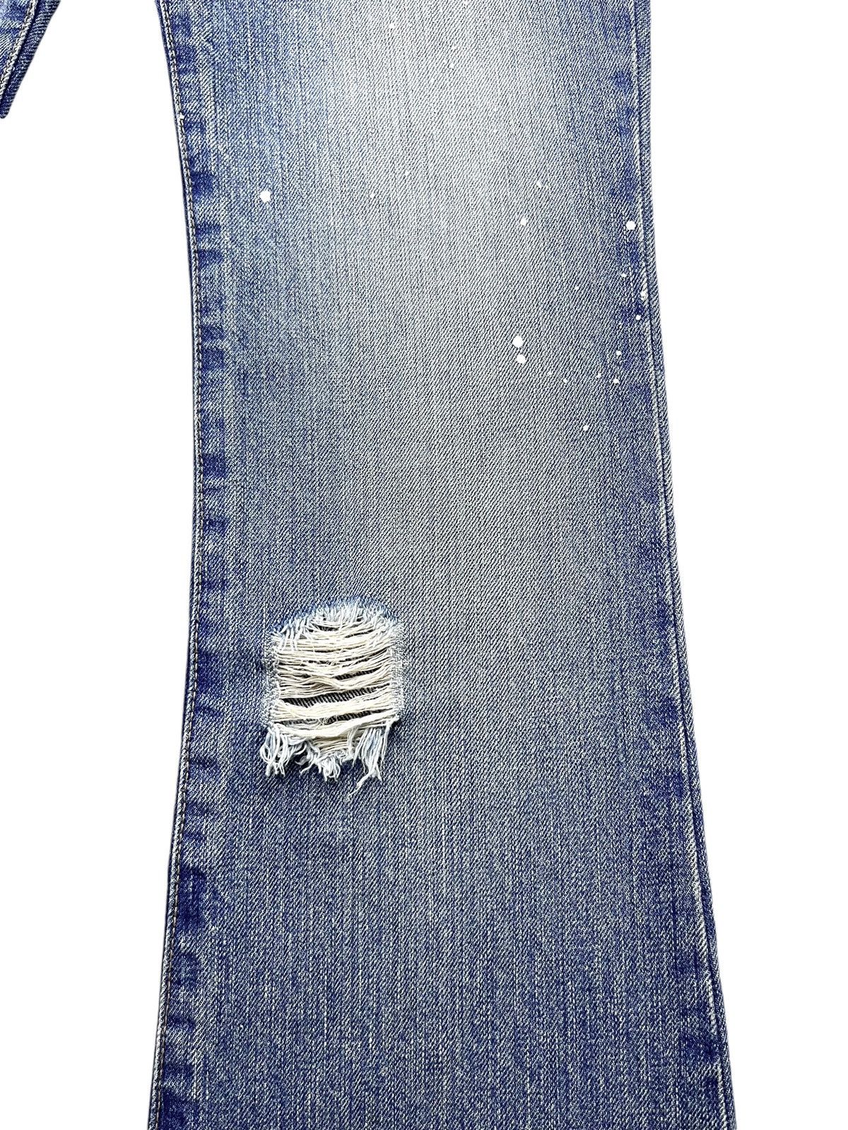MOUSSY Vintage MOUSSY Skinny FLARE Paint Splatter Ripped LGB Style Size 27" / US 4 / IT 40 - 7 Thumbnail