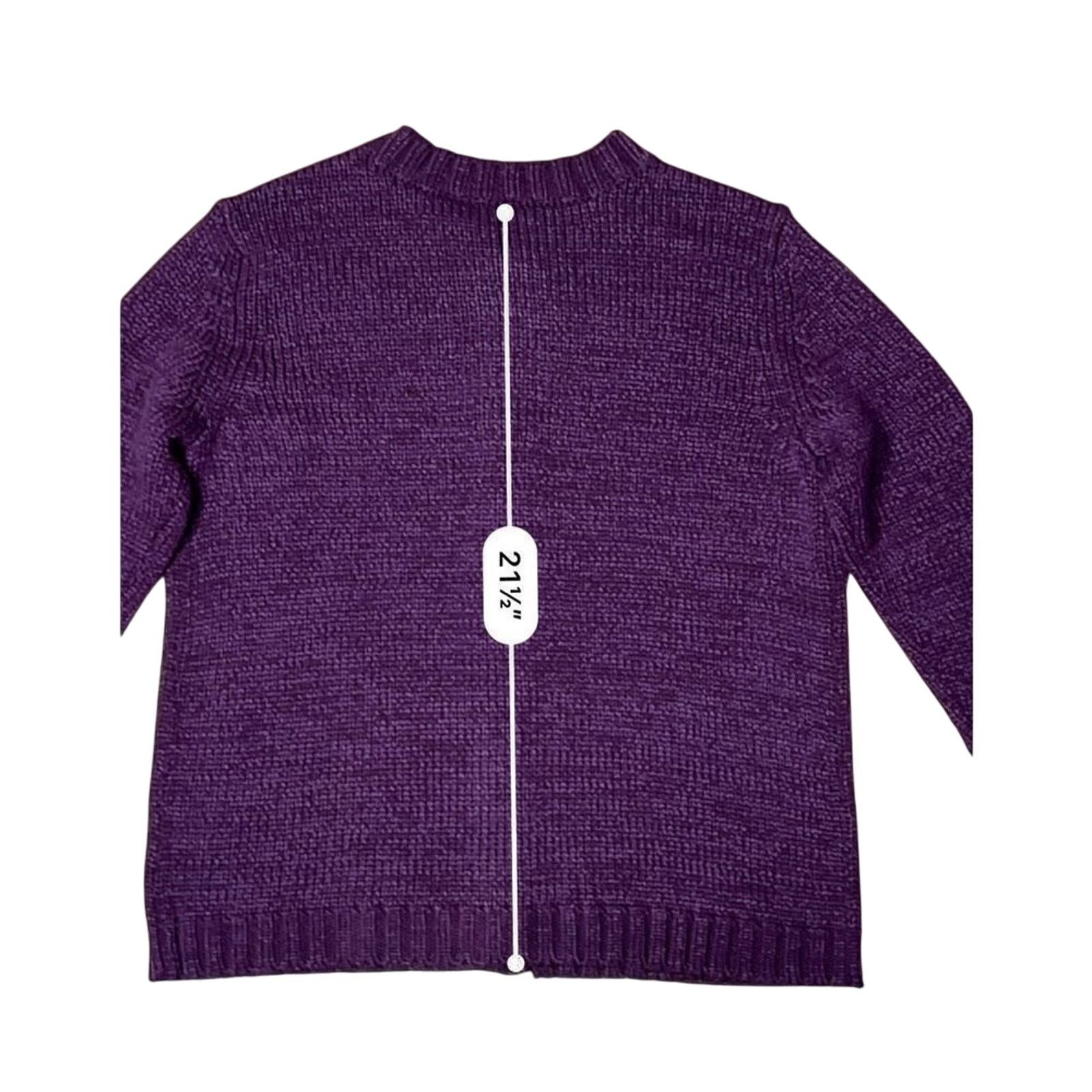 Other Erika Purple Button Up Cardigan Sweater SMALL NWT Academia Size S / US 4 / IT 40 - 5 Thumbnail