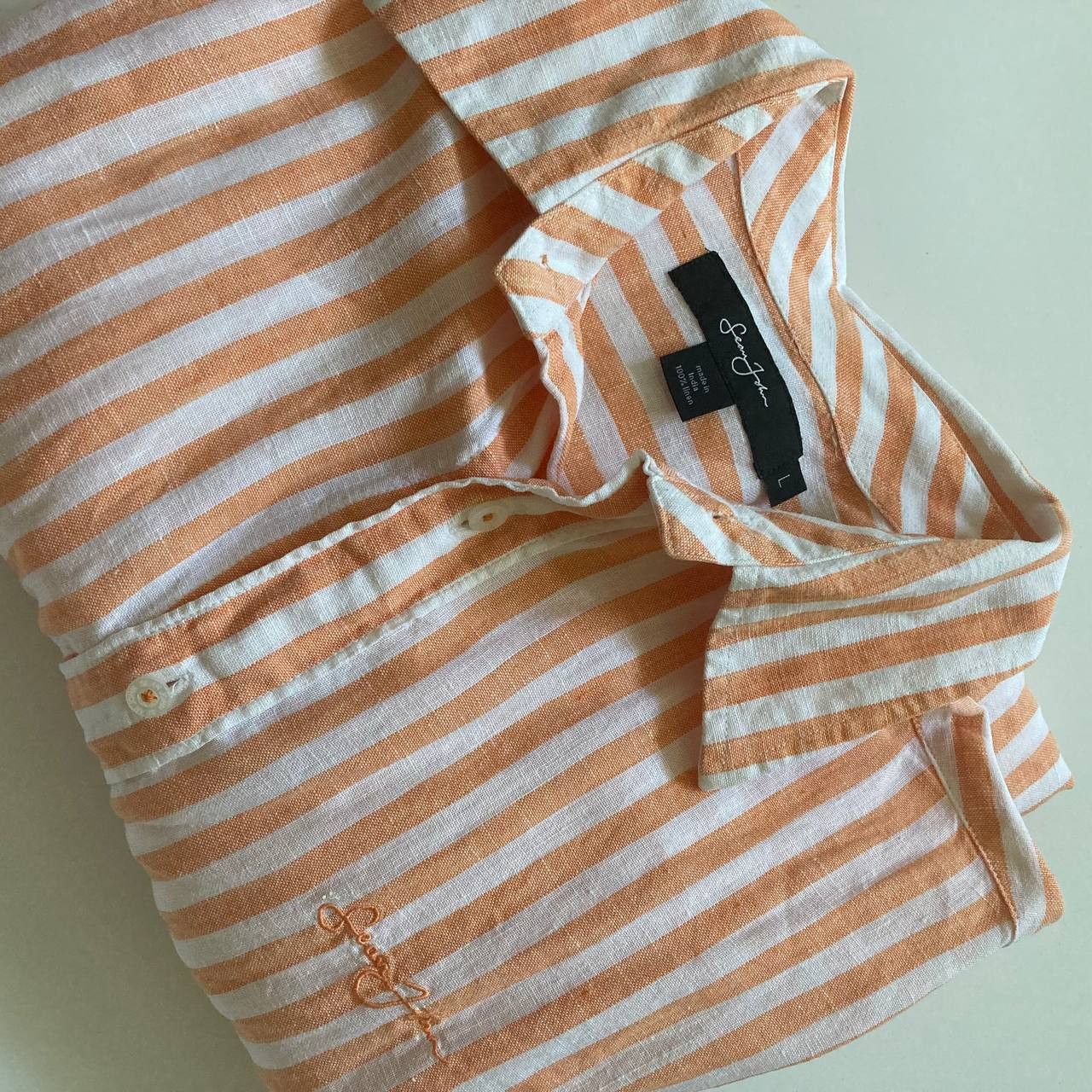 Sean John Vintage Sean John Bad Boy Records Diddy Linen Shirt Size US L / EU 52-54 / 3 - 2 Thumbnail