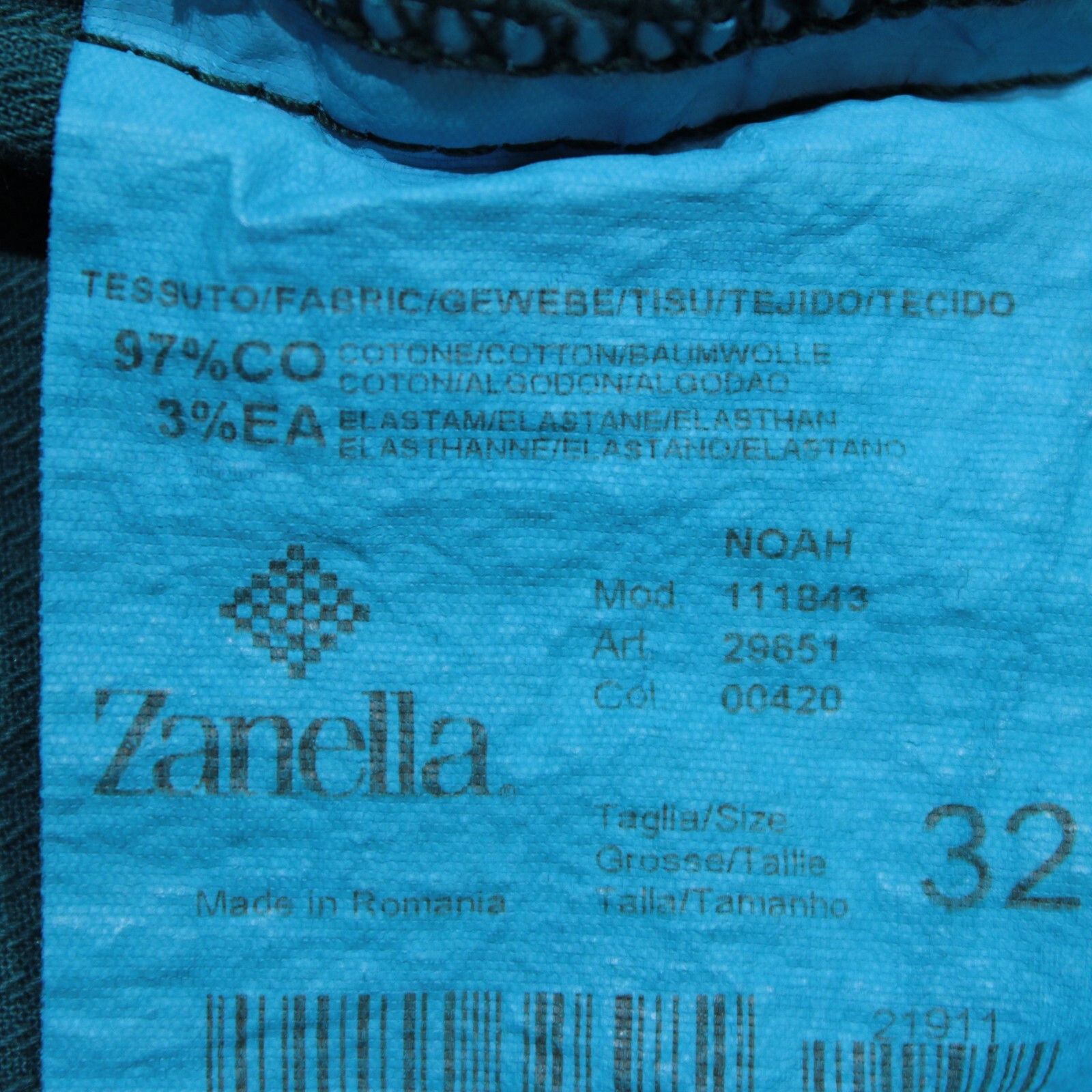 Zanella Zanella New with tags Chino Size 32 US In Blue Size US 32 / EU 48 - 4 Thumbnail