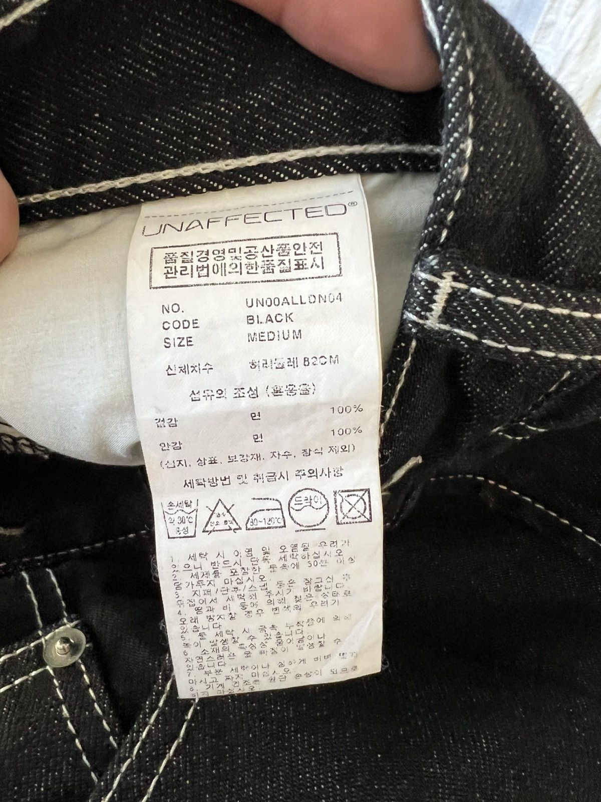 Other Unaffected Black & White Stiching contrast Denim Size US 30 / EU 46 - 8 Thumbnail
