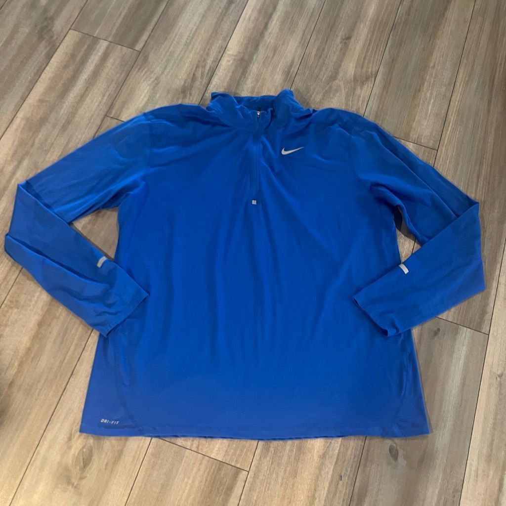 Nike Nike Livestrong Blue Athletic Casual Quarter Zip Pullover M Size US XXL / EU 58 / 5 - 1 Thumbnail