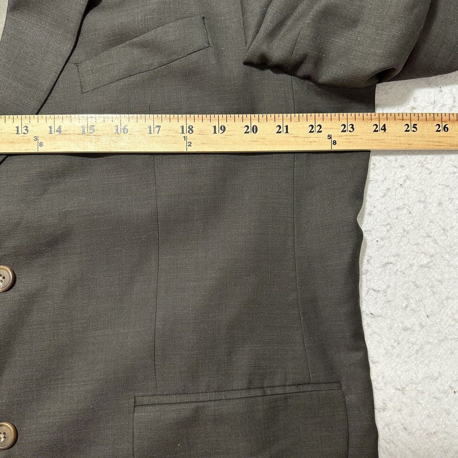 Ralph Lauren Ralph Lauren 46R Wool + Cashmere Suit Jacket Dark Brown Coat Size 46R - 11 Thumbnail