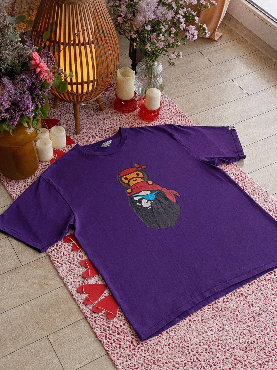 BAPE Pirate Store Baby Milo Purple Tee Vintage