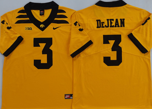 Other Men's Iowa Hawkeyes #3 Cooper DeJean Yellow 2025 Size US XL / EU 56 / 4 - 1 Thumbnail