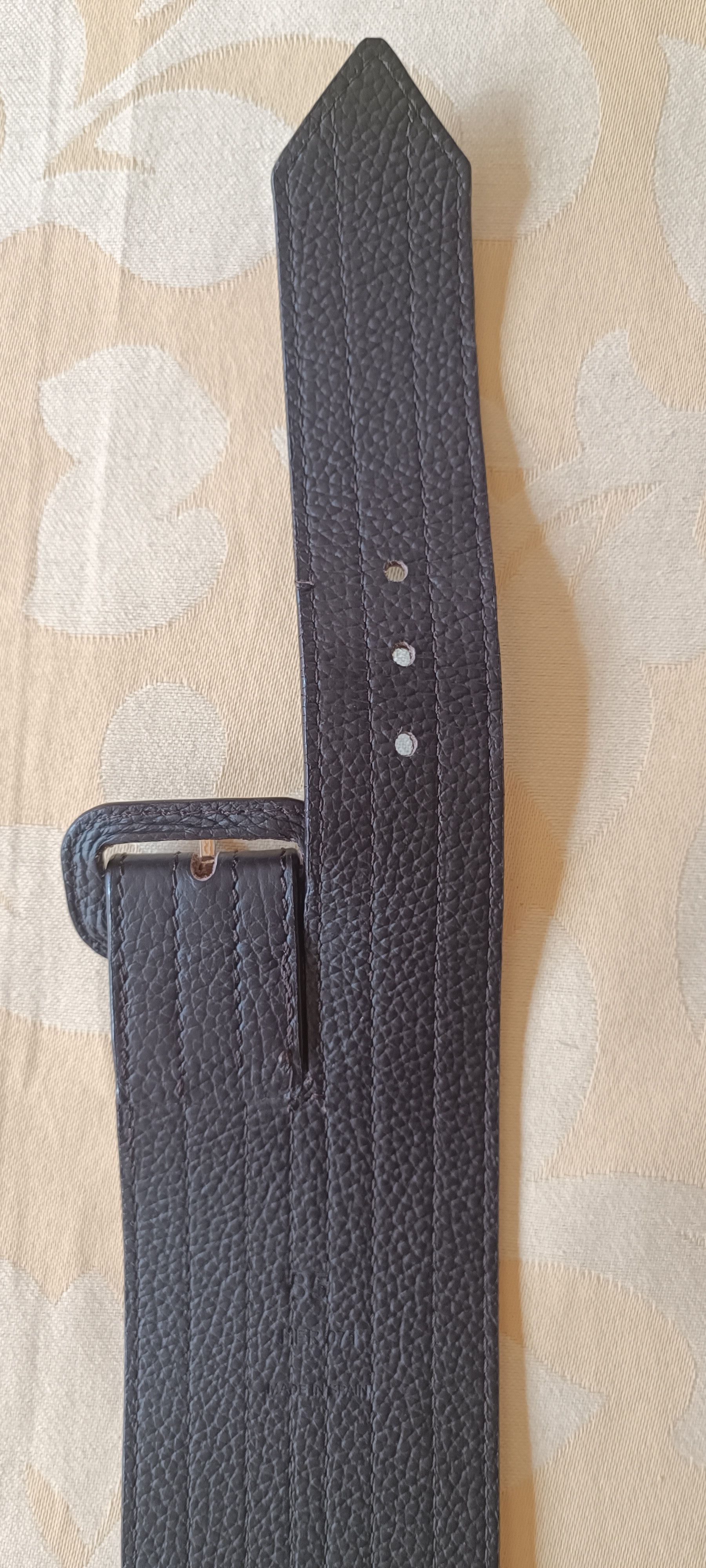 Jean Paul Gaultier 2 overlapping belts in dark brown leather Size ONE SIZE - 20 Thumbnail