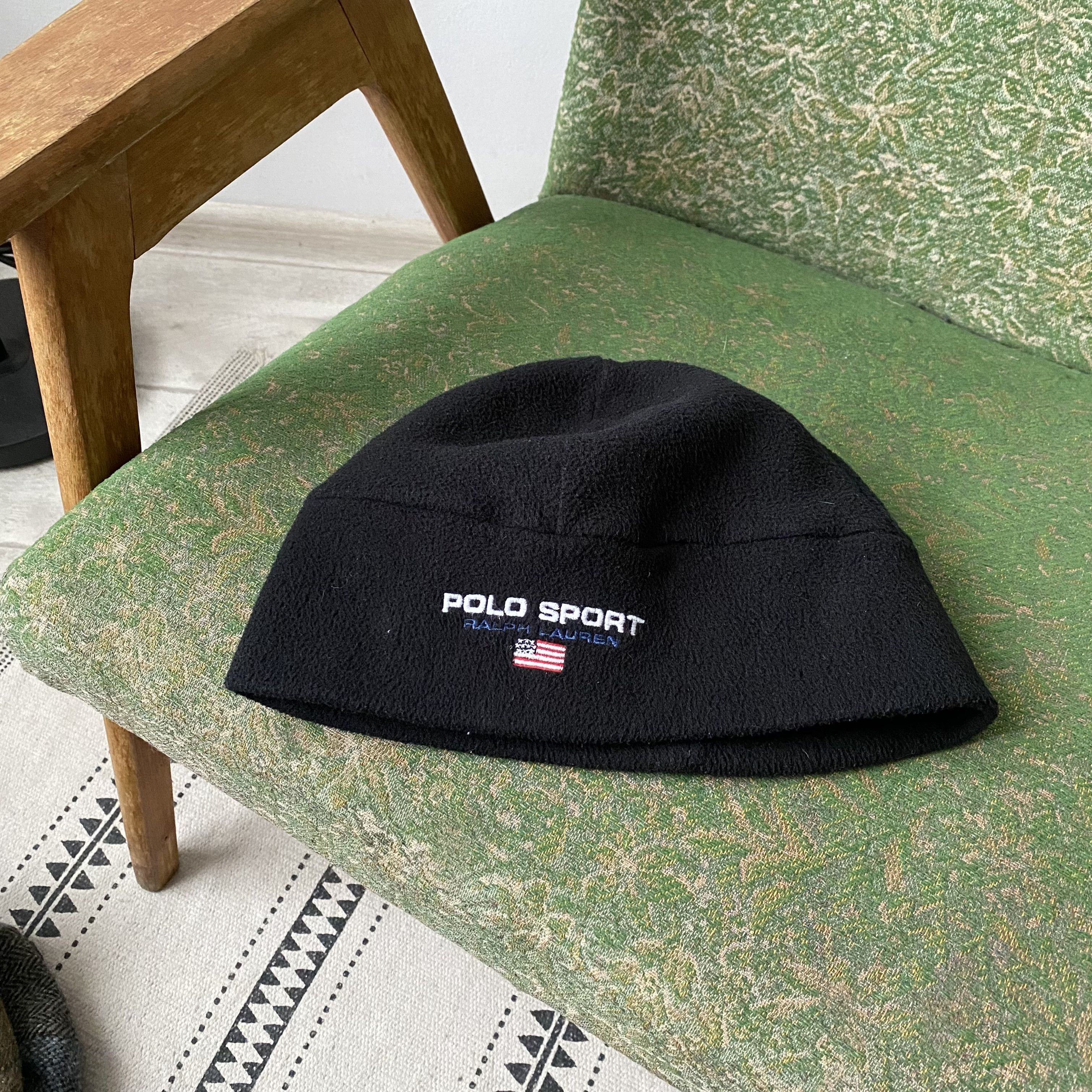 Polo Ralph Lauren Vintage 90s Polo Ralph Lauren Fleece Hat Y2K Polo Sport Size ONE SIZE - 1 Thumbnail