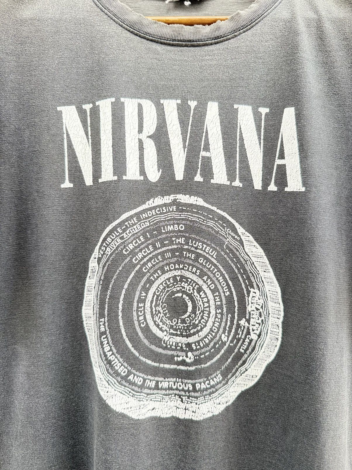 Band Tees Thrashed Vintage Nirvana Vestibule Sun Faded Grunge Tee Size US L / EU 52-54 / 3 - 3 Thumbnail